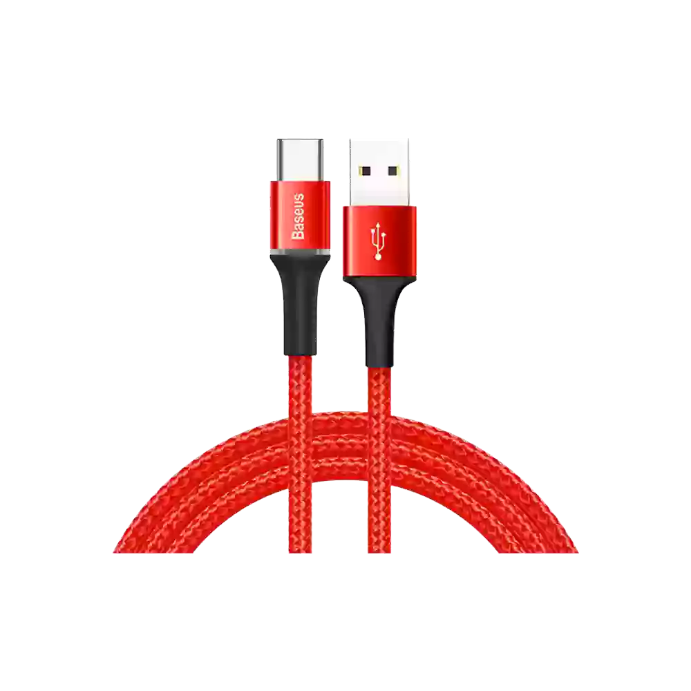 Baseus Halo Data Cable USB For iP 2.4A - Red 