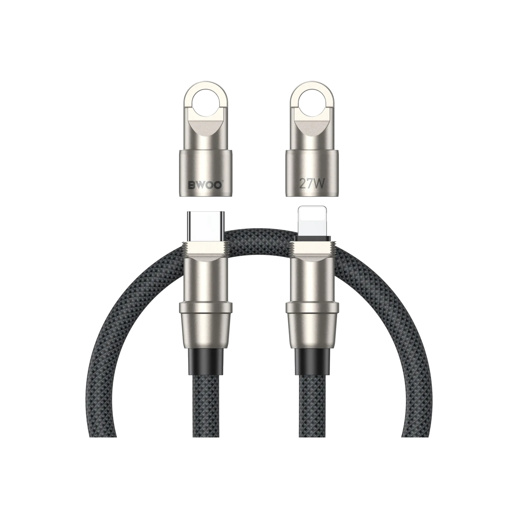 BWOO BO-X309 Lightning Cable with Built-in Lanyard