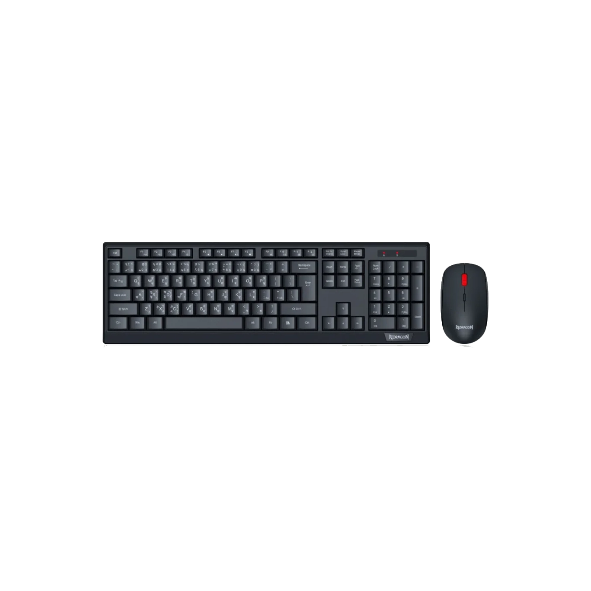 Redragon BS-8343 Wireless Keyboard Mouse Combo with Bangla Layout