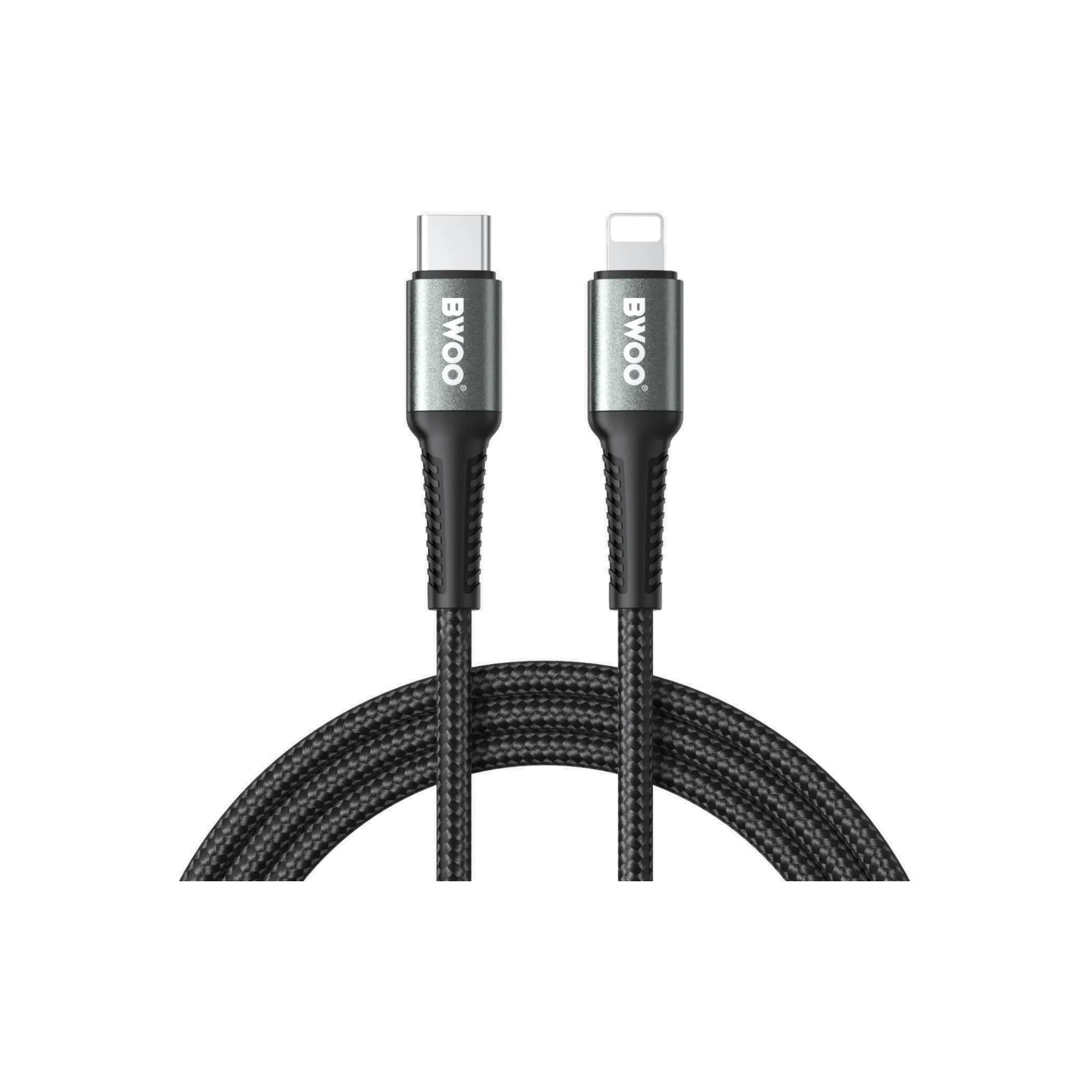 BWOO BO-X288C-L PD 27W Nylon Braided Lightning Cable Price In Bangladesh