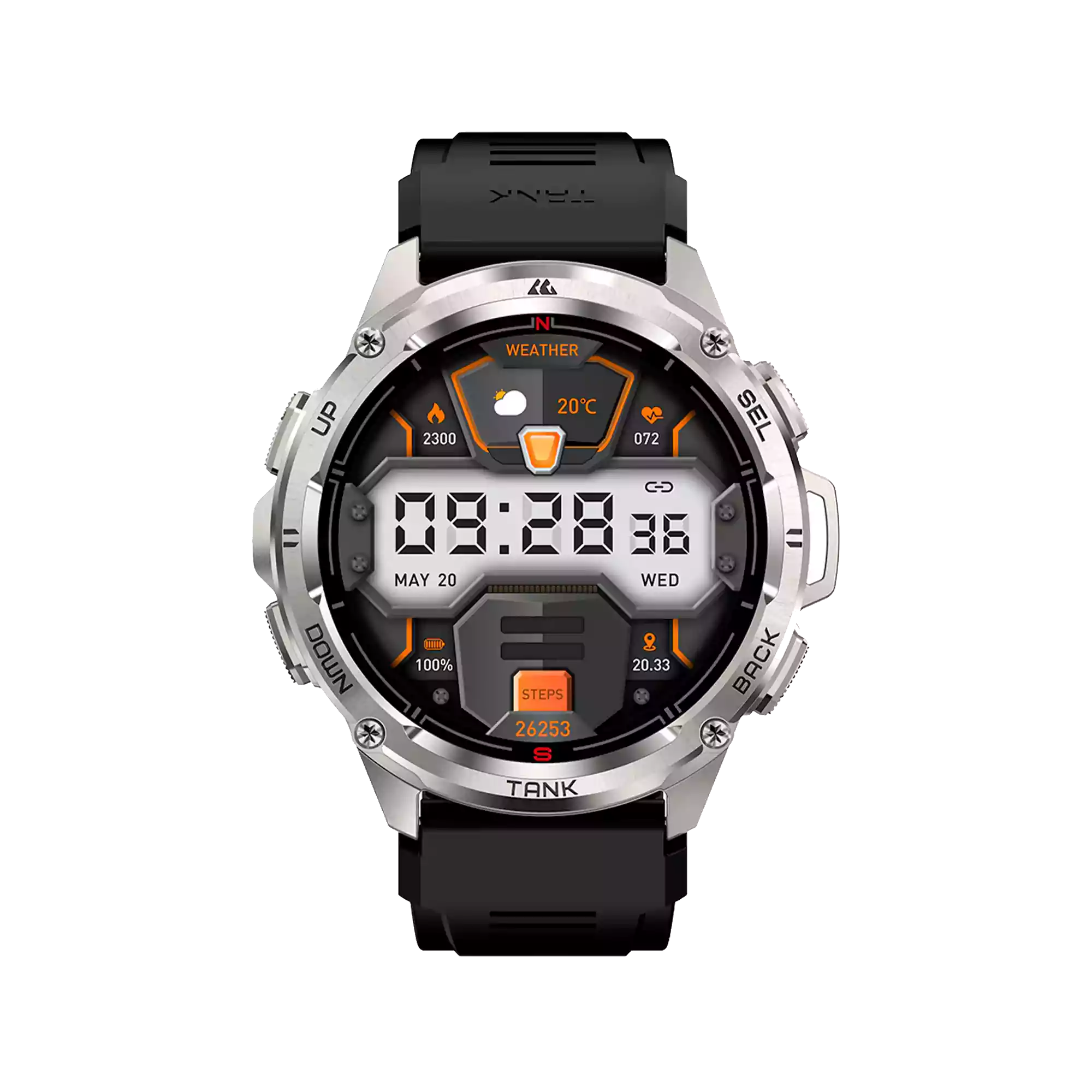 Kospet Tank T3 Ultra Smart Watch Silver