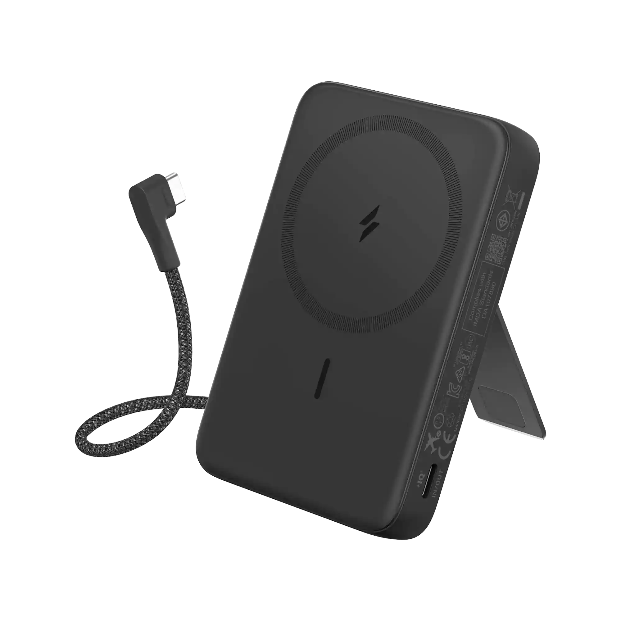 Anker Zolo 10000mAh 30W Magsafe Power Bank with Built-in USB-C Cable Black