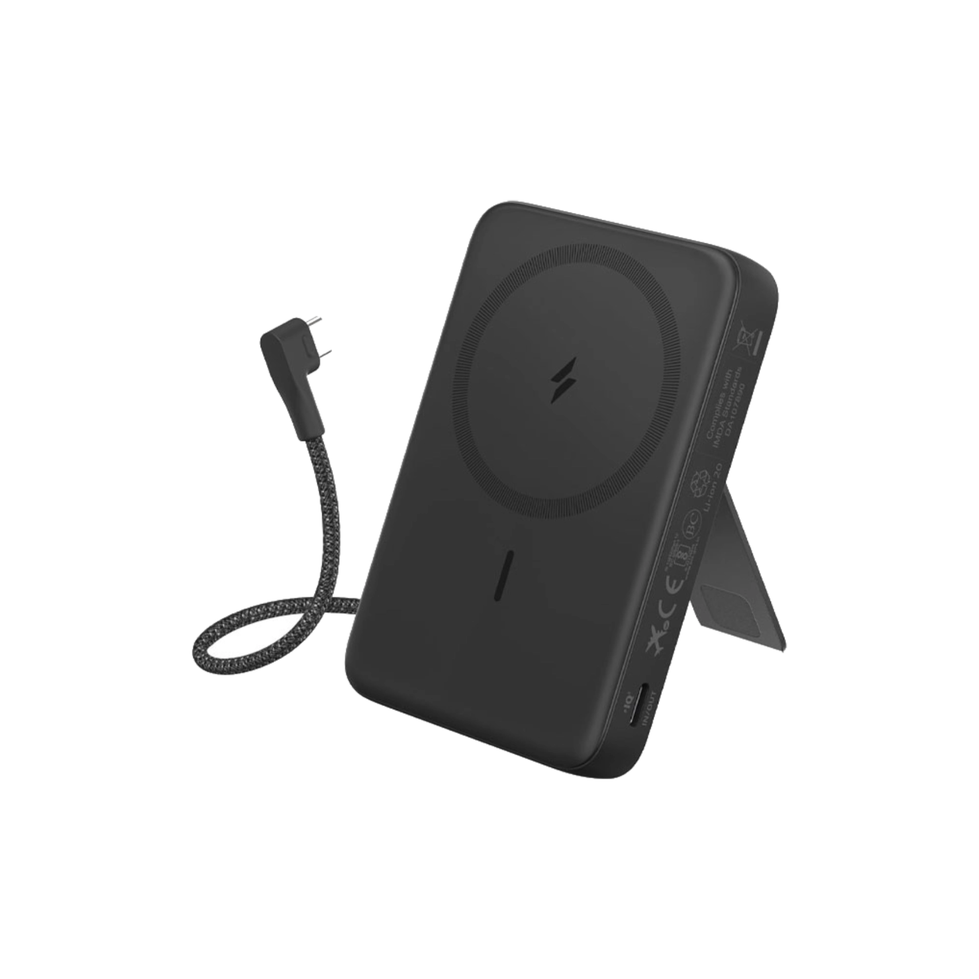 Anker Zolo 10000mAh 30W Magsafe Power Bank with Built-in USB-C Cable Black