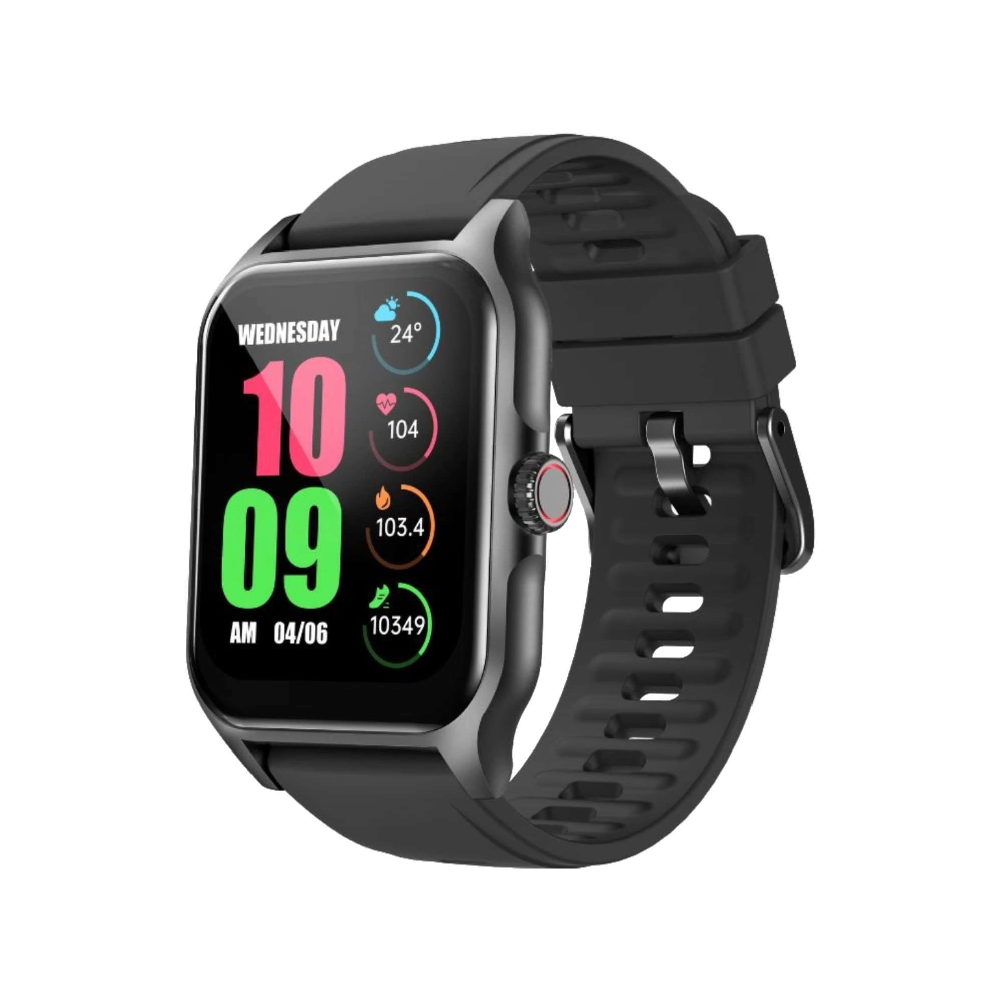 MOVR GenFit 7 Bluetooth Calling Smart Watch Black