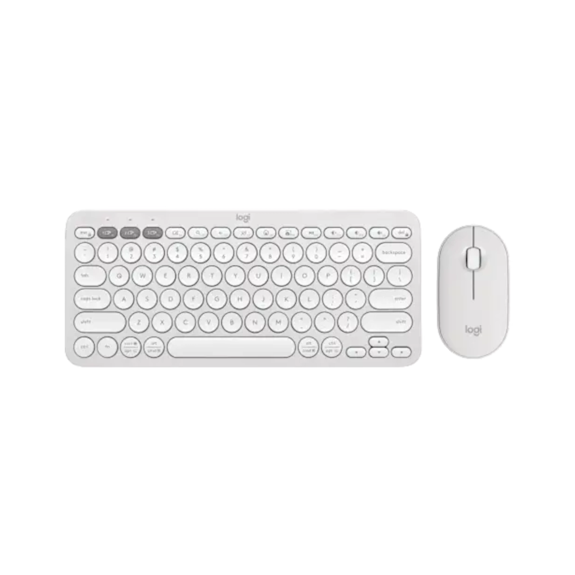 Logitech Pebble 2 Wireless Keyboard & Mouse Combo Tonal White