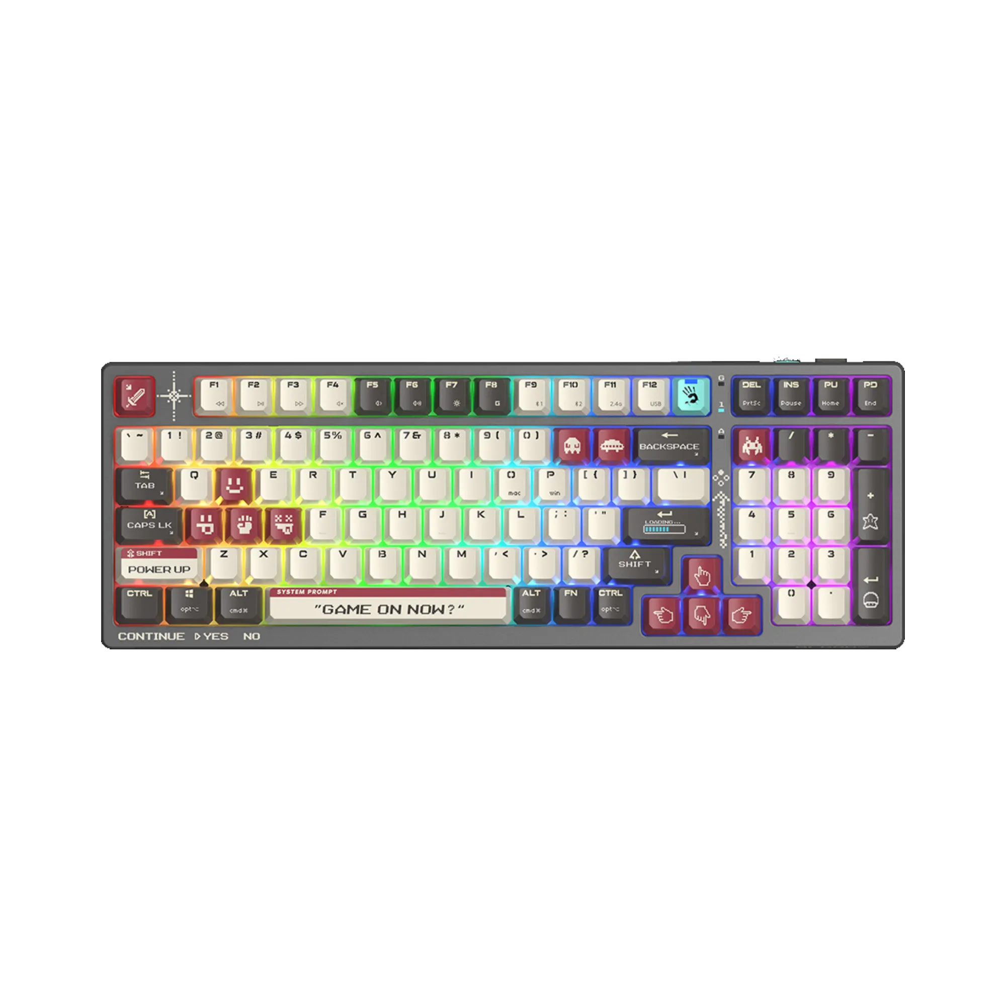 A4tech Bloody WS98 Wireless RGB Mechanical Keyboard Pixels Red