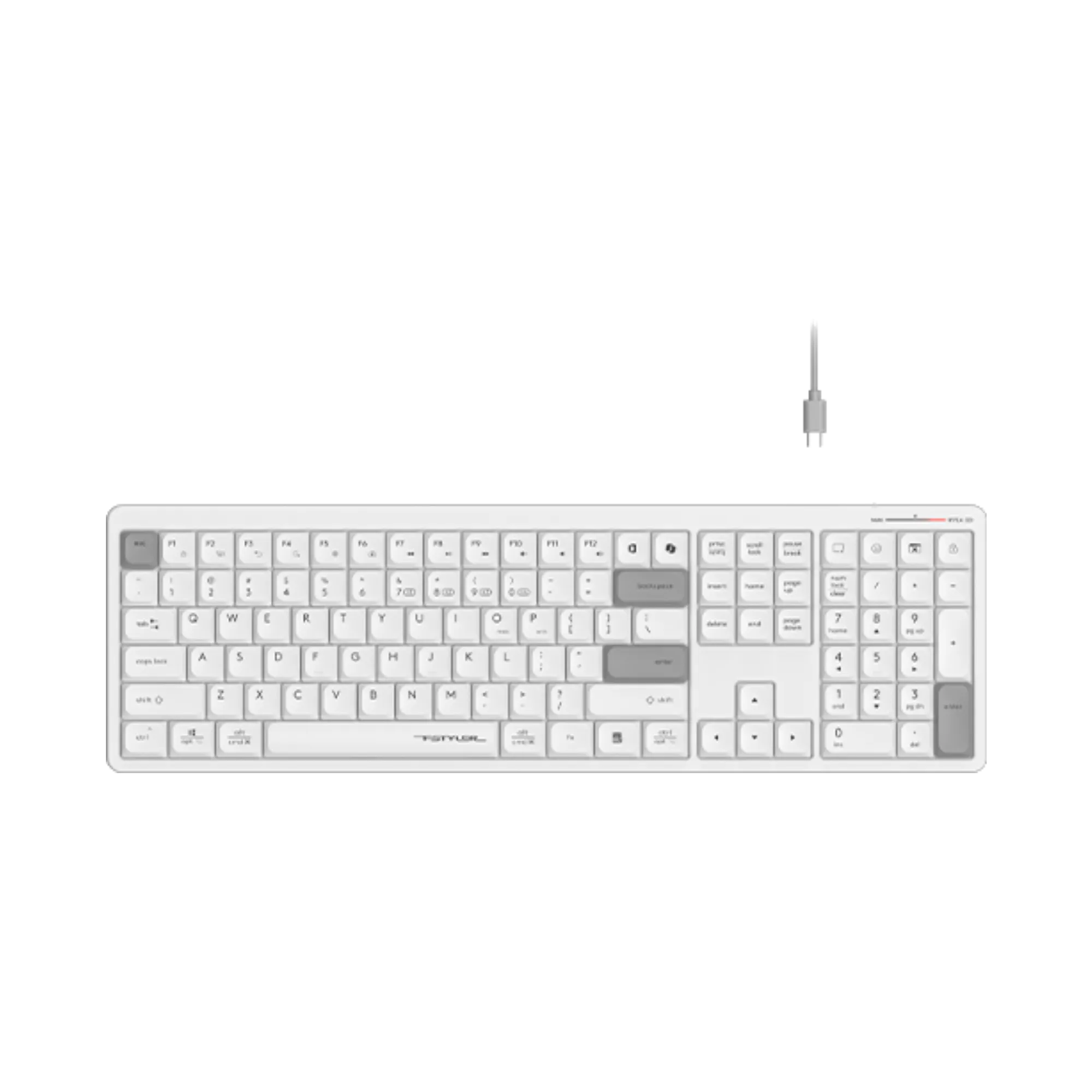 A4tech Fstyler FBX55C Dual-Mode Wireless Keyboard White