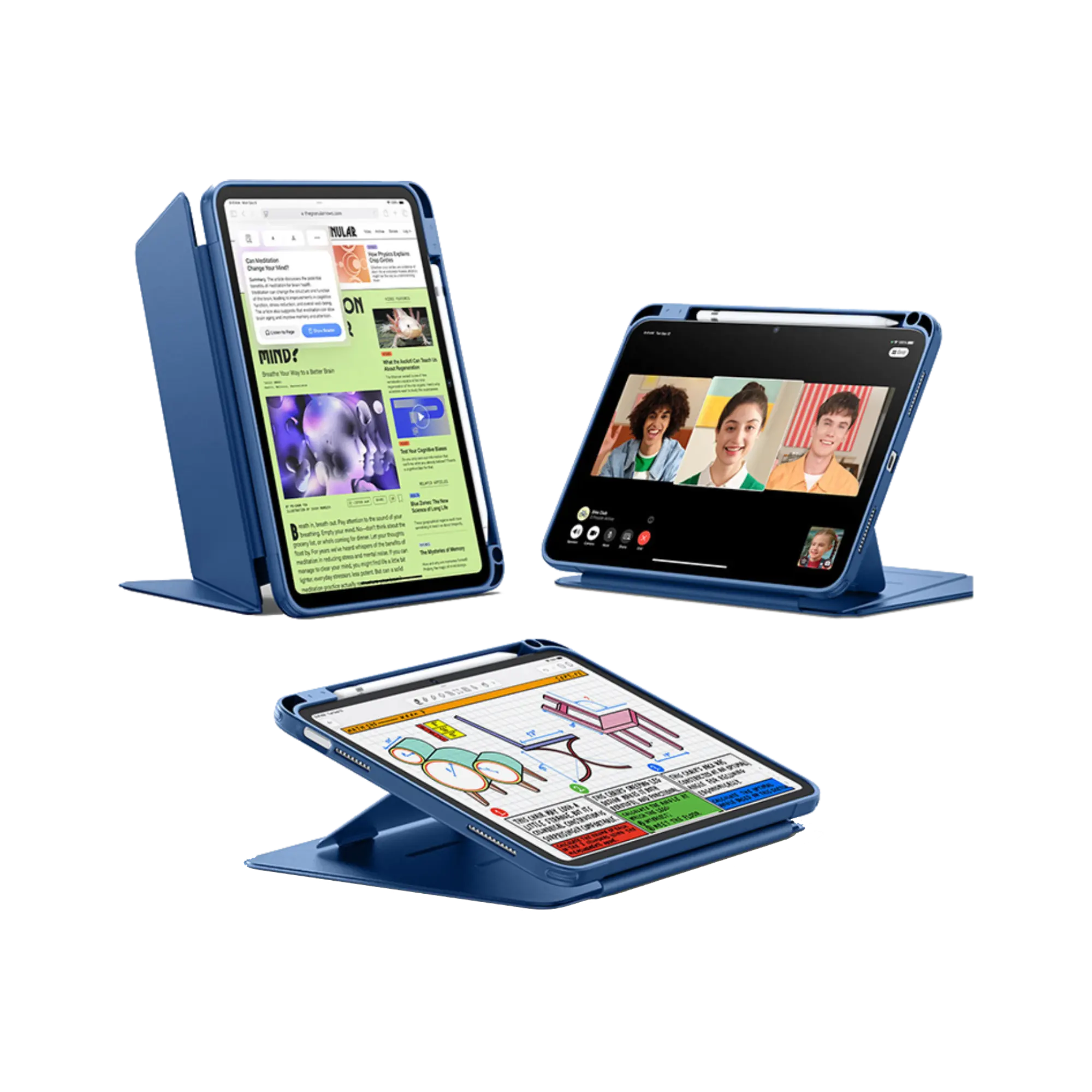 ESR Flip Hybrid Case with Pencil Holder for iPad