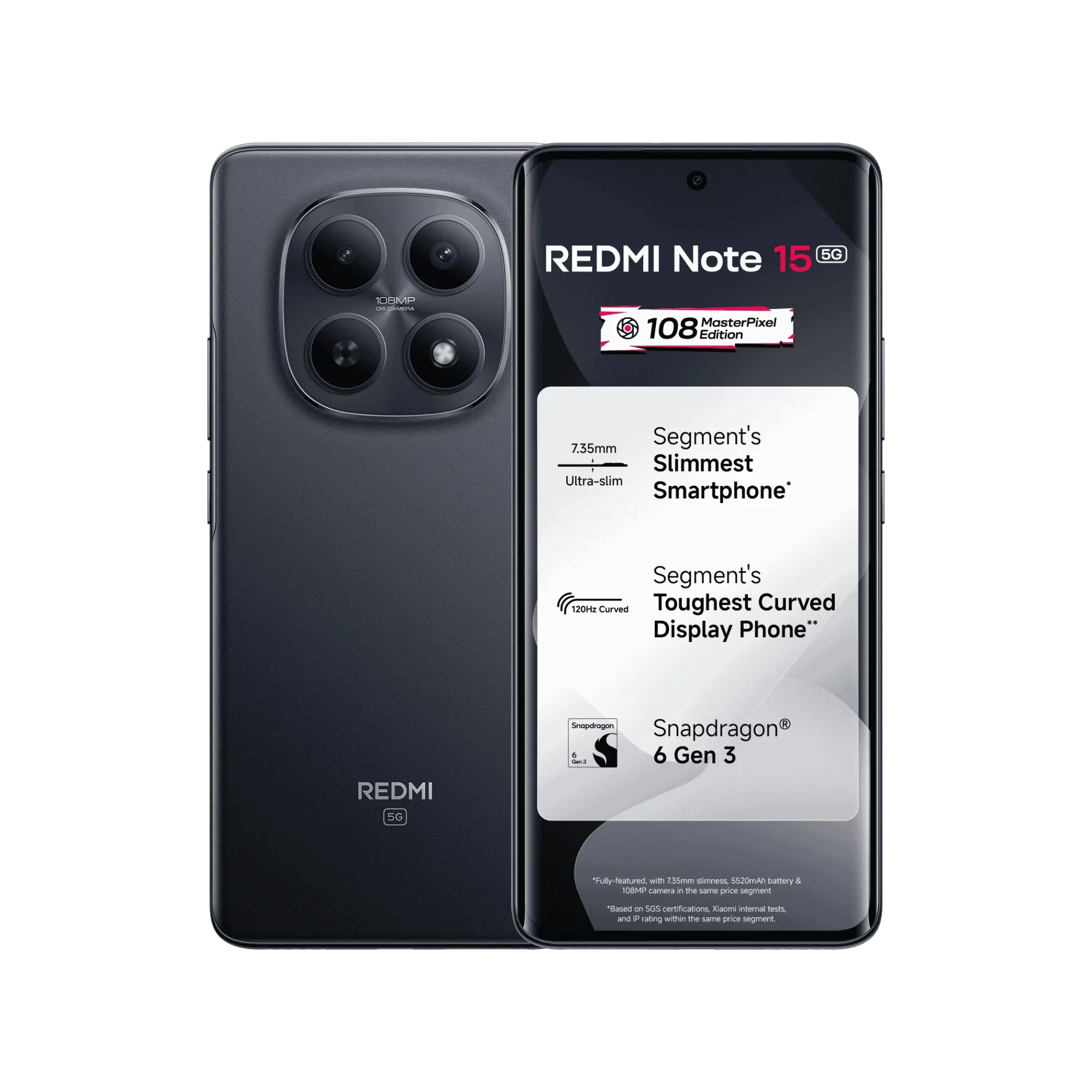 Redmi Note 15 5G (Official) Black | 8/256GB