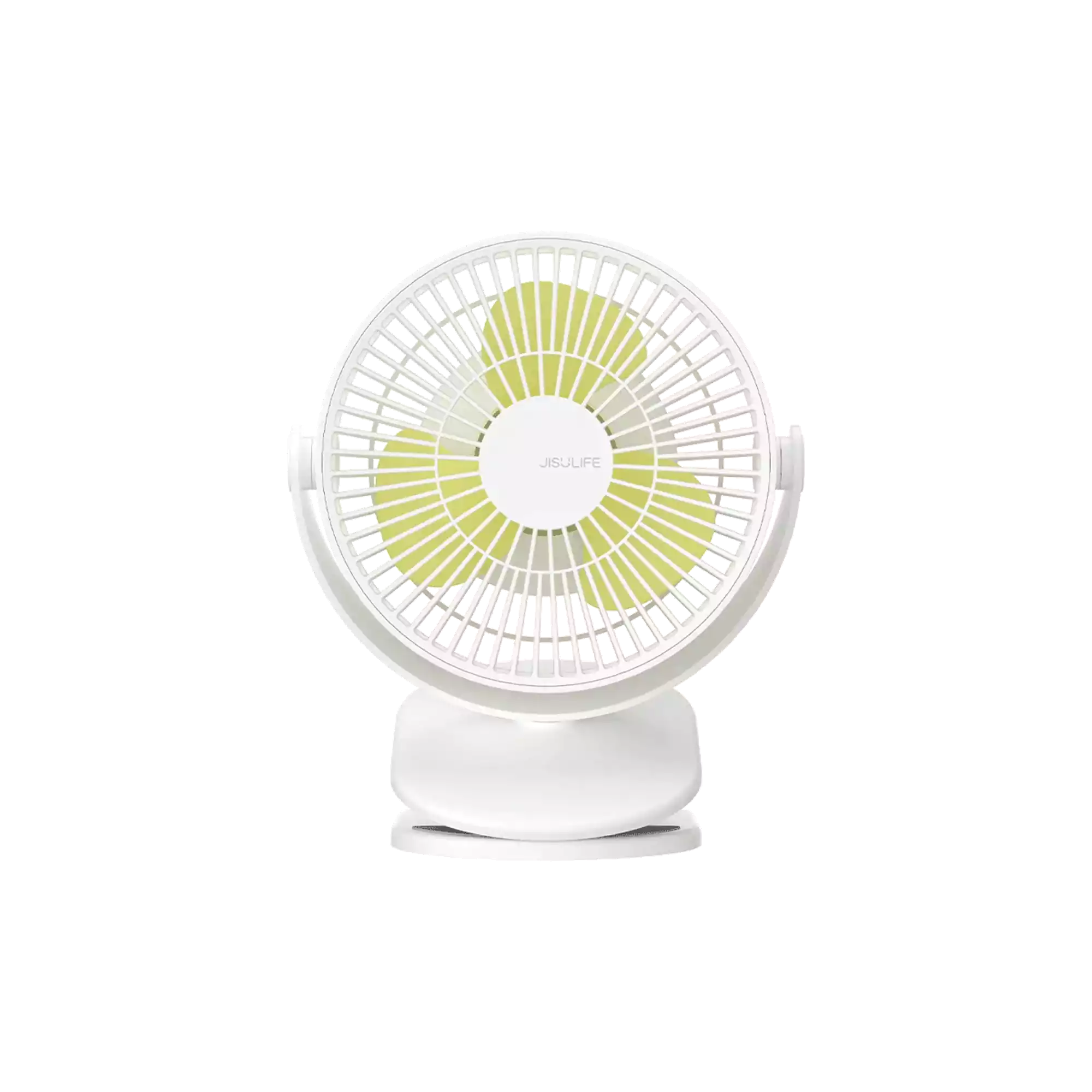 JISULIFE FA18S USB Rechargeable Portable Clip Fan White