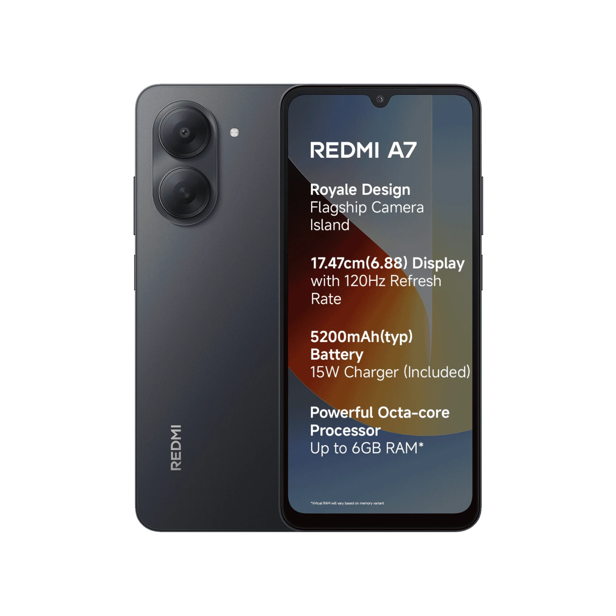 Redmi A7 (Official) 3/64GB | Black