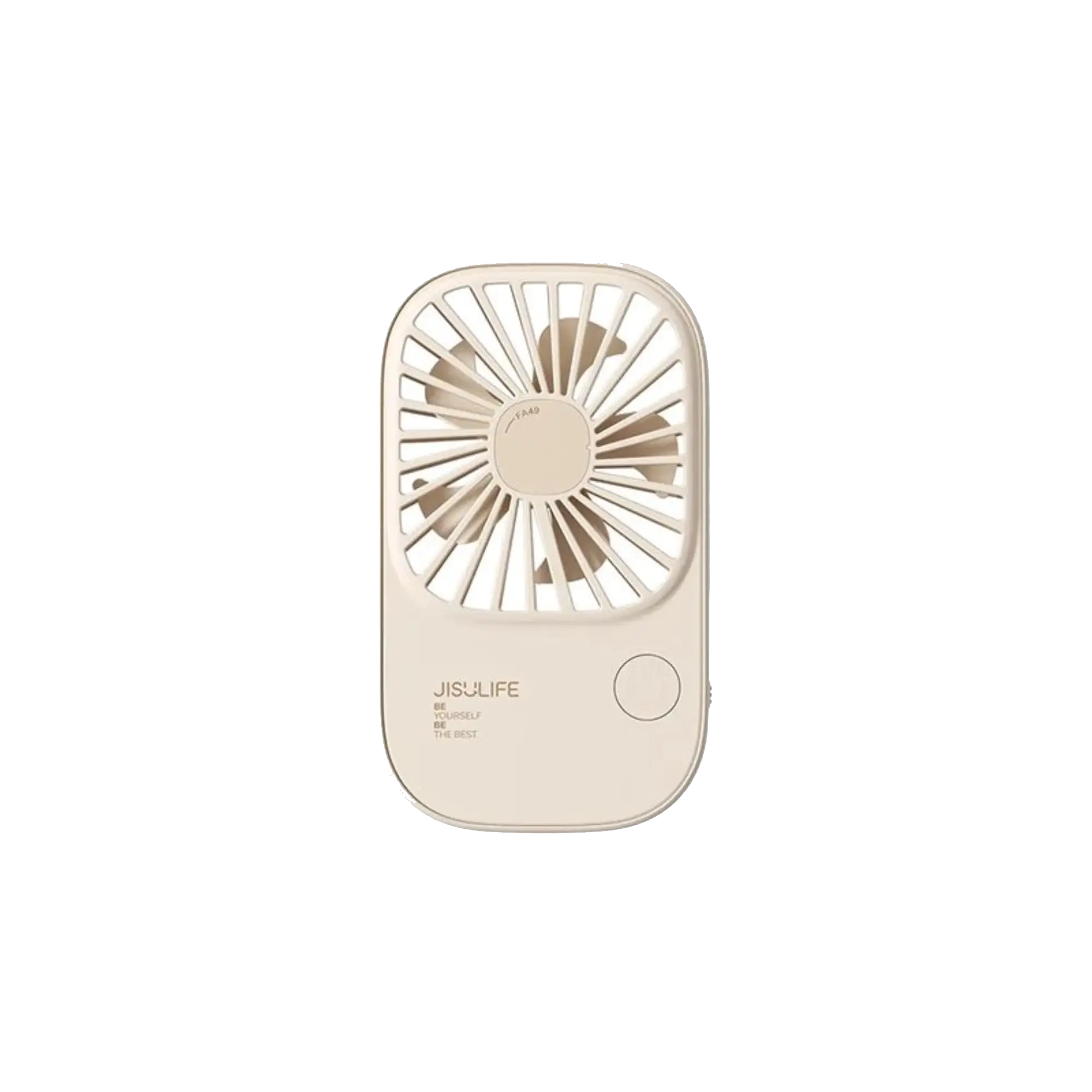 JISULIFE FA49 2000mAh USB Rechargeable Handheld Fan Beige