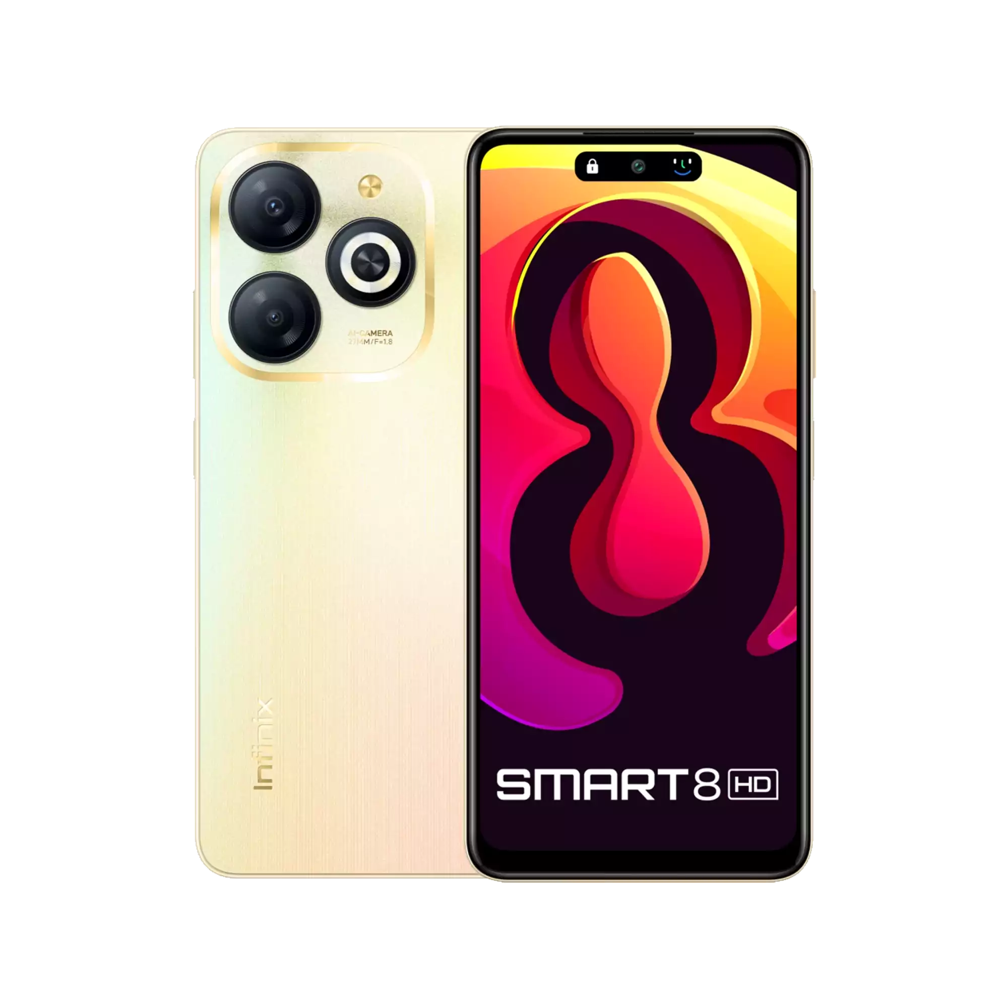 Infinix Smart 8 Official Shiny Gold | 3/64GB
