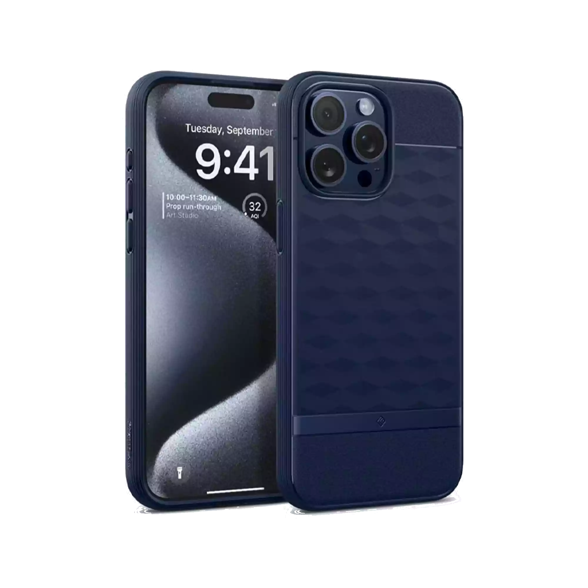Caseology Parallax Mag Case for iPhone 15 Pro Max Midnight Blue