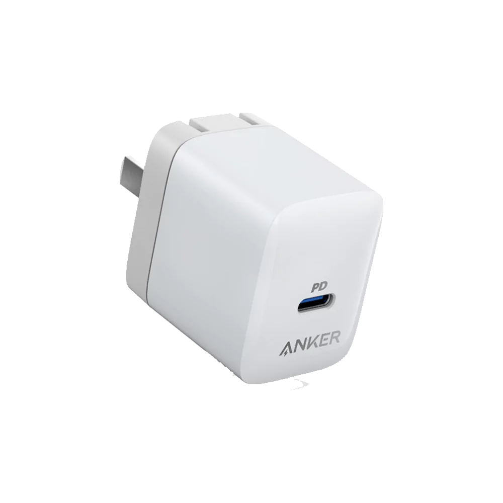 Anker Foldable 20W Type C Quick Charger Adapter (A2149P21) White