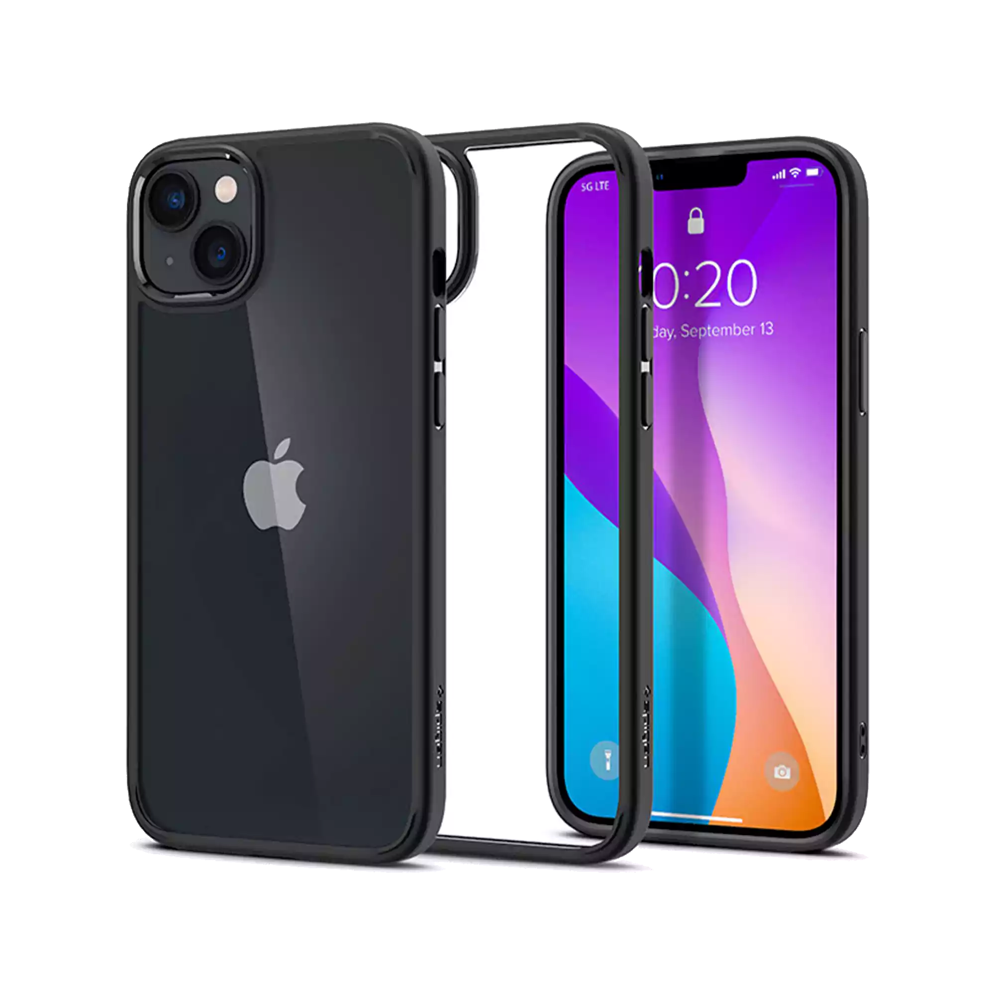 Crystal Hybrid Case for iPhone 14 Plus Matte Black
