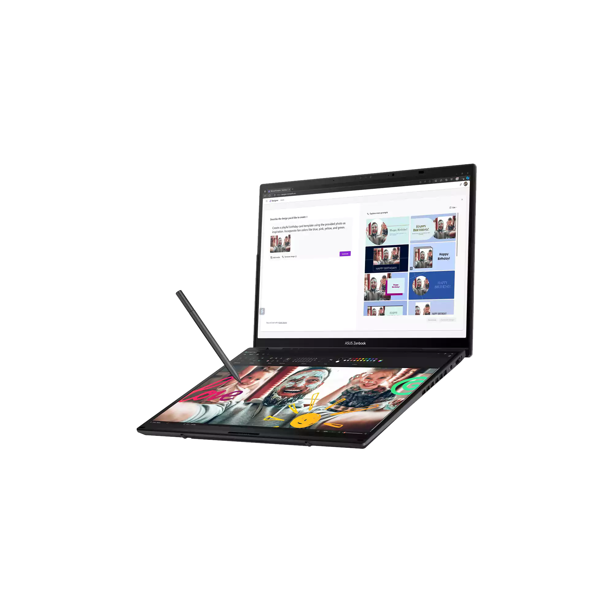 ASUS Zenbook DUO UX8406 Core Ultra 7 16GB 1TB Dual 14” OLED Touch Laptop