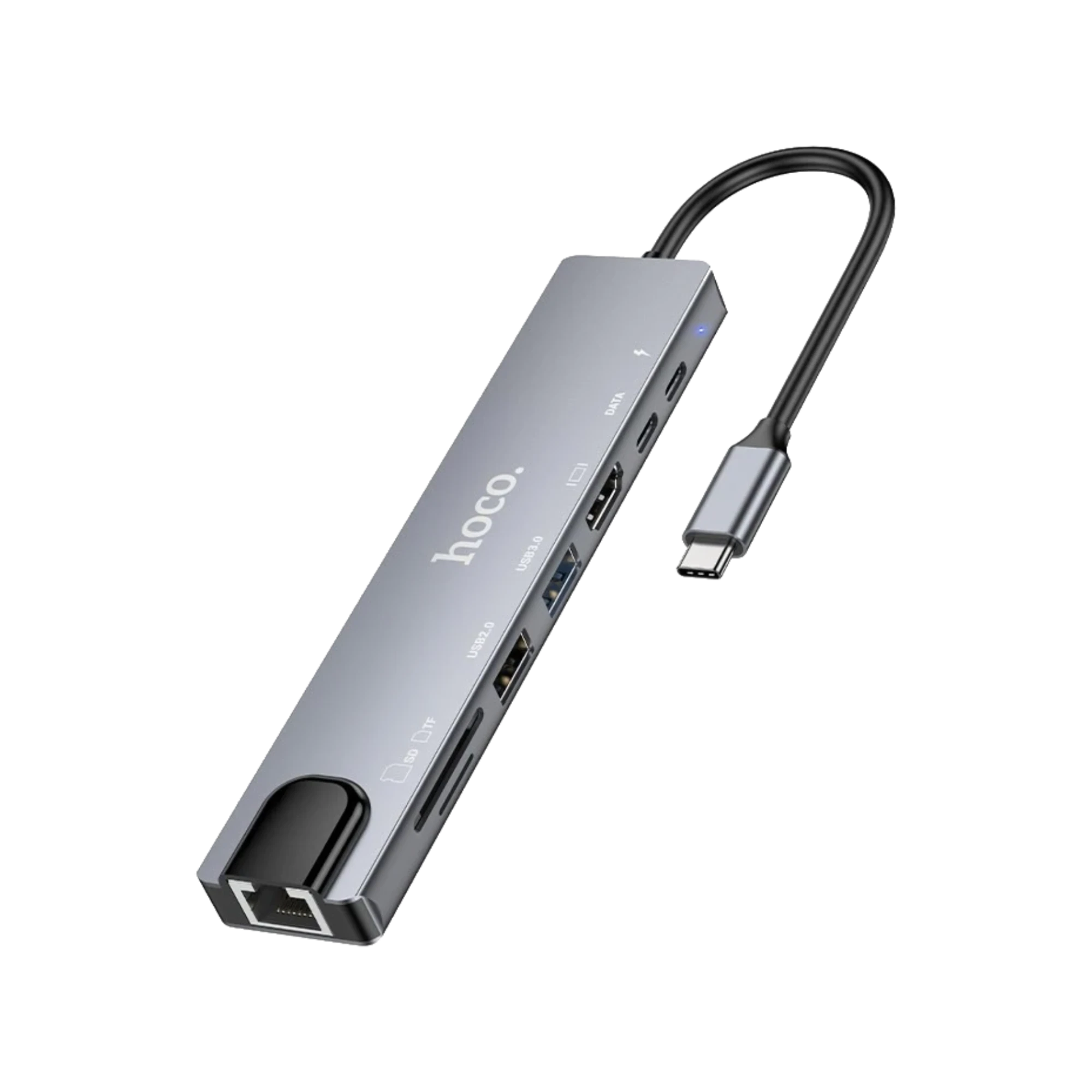 Hoco DUP09 8-in-1 Docking Hub Converter Adapter 