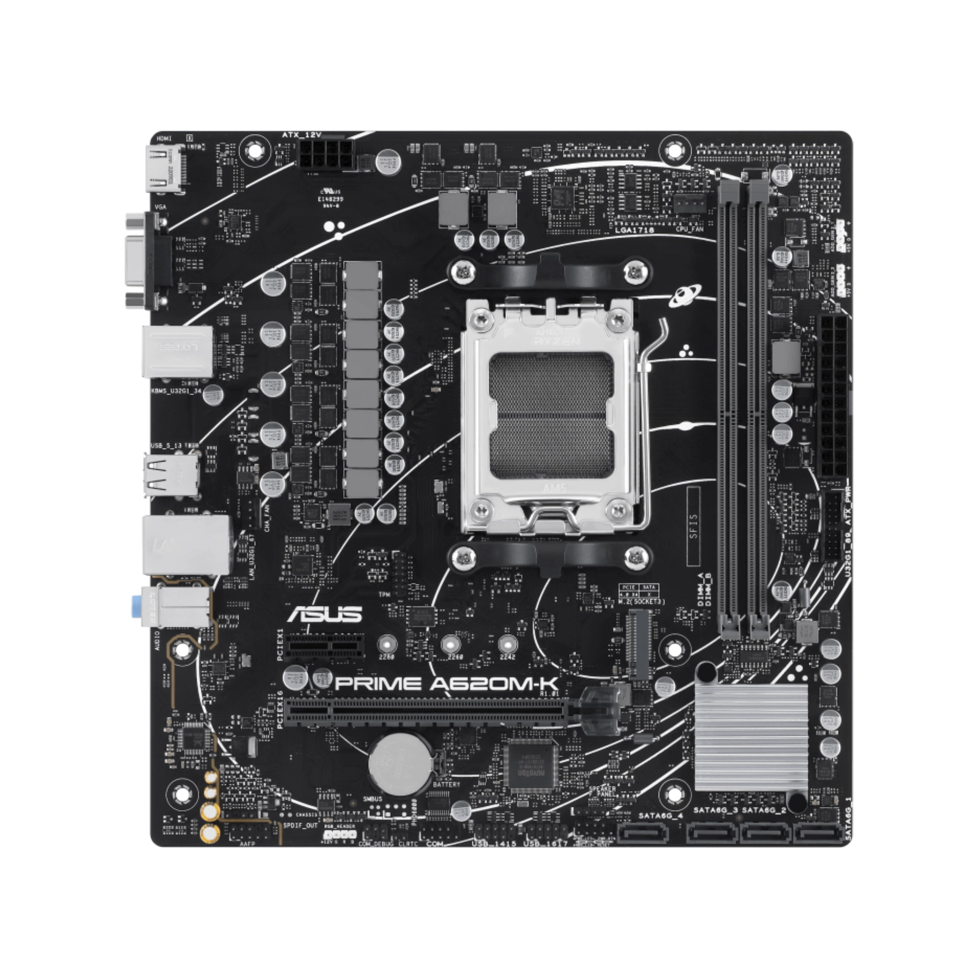 Asus PRIME A620M-K Micro-ATX Motherboard 