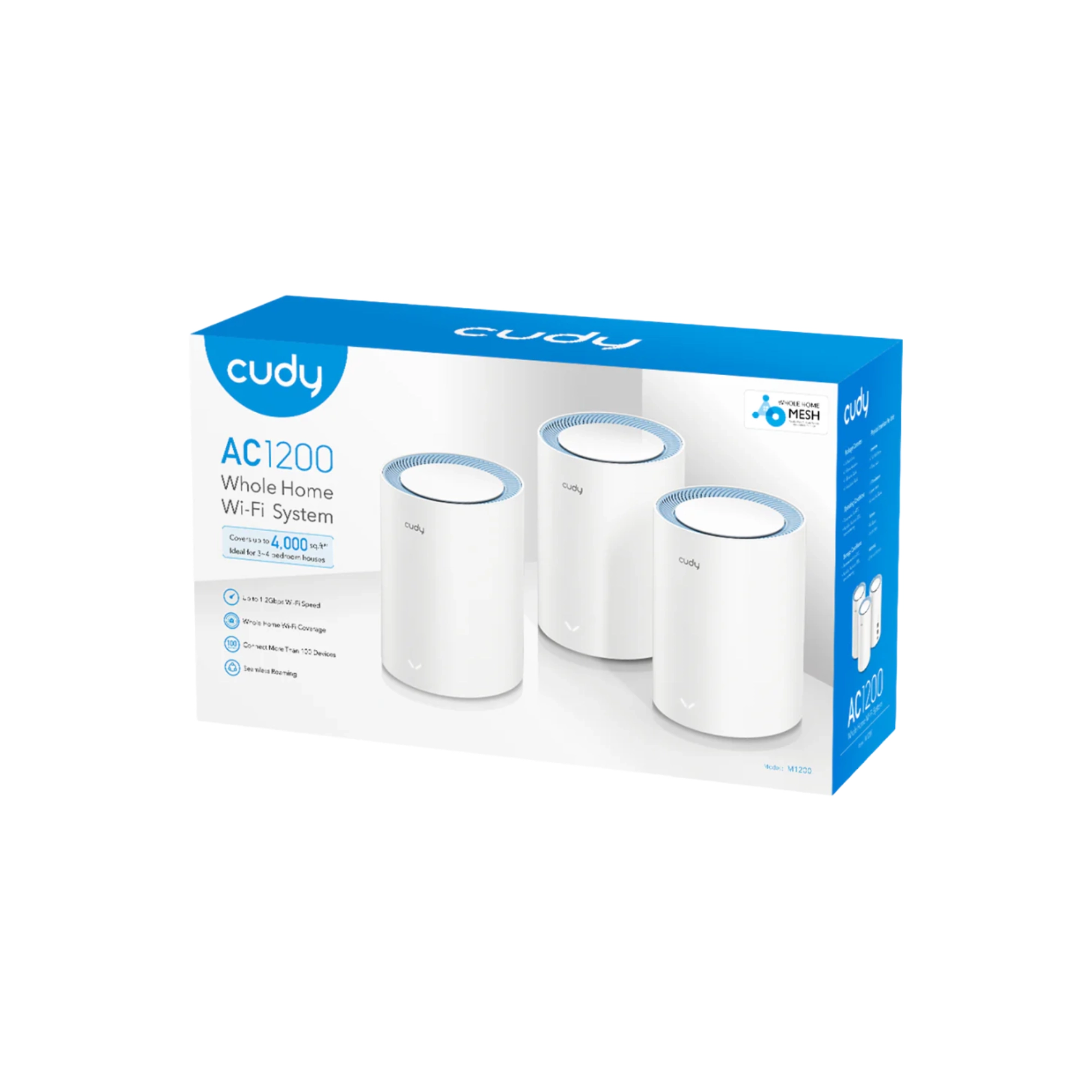Cudy M1200 AC1200 Dual Band Wi-Fi Mesh Router (3-Pack)