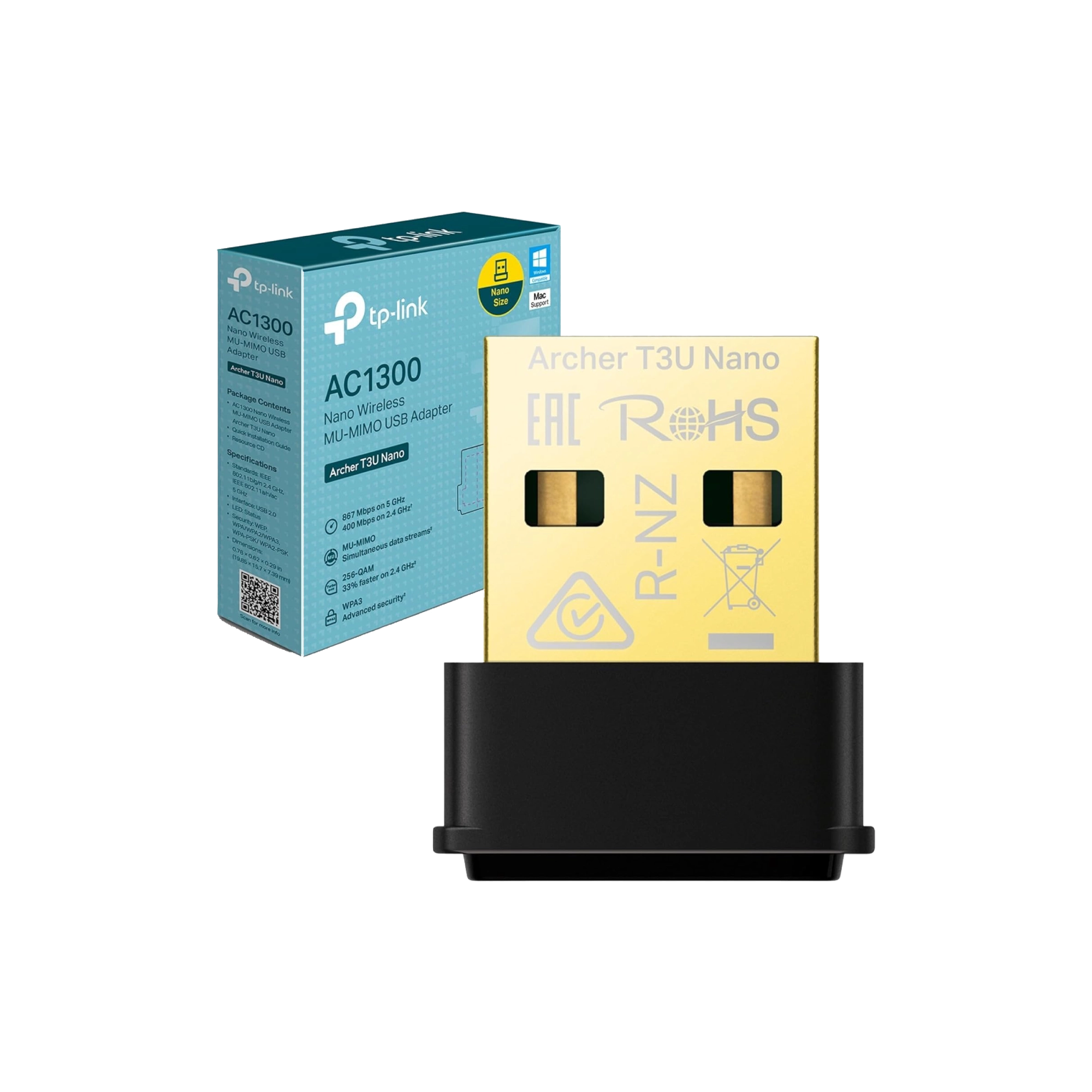 TP-Link Archer T3U Nano AC1300 Wireless MU-MIMO USB Adapter