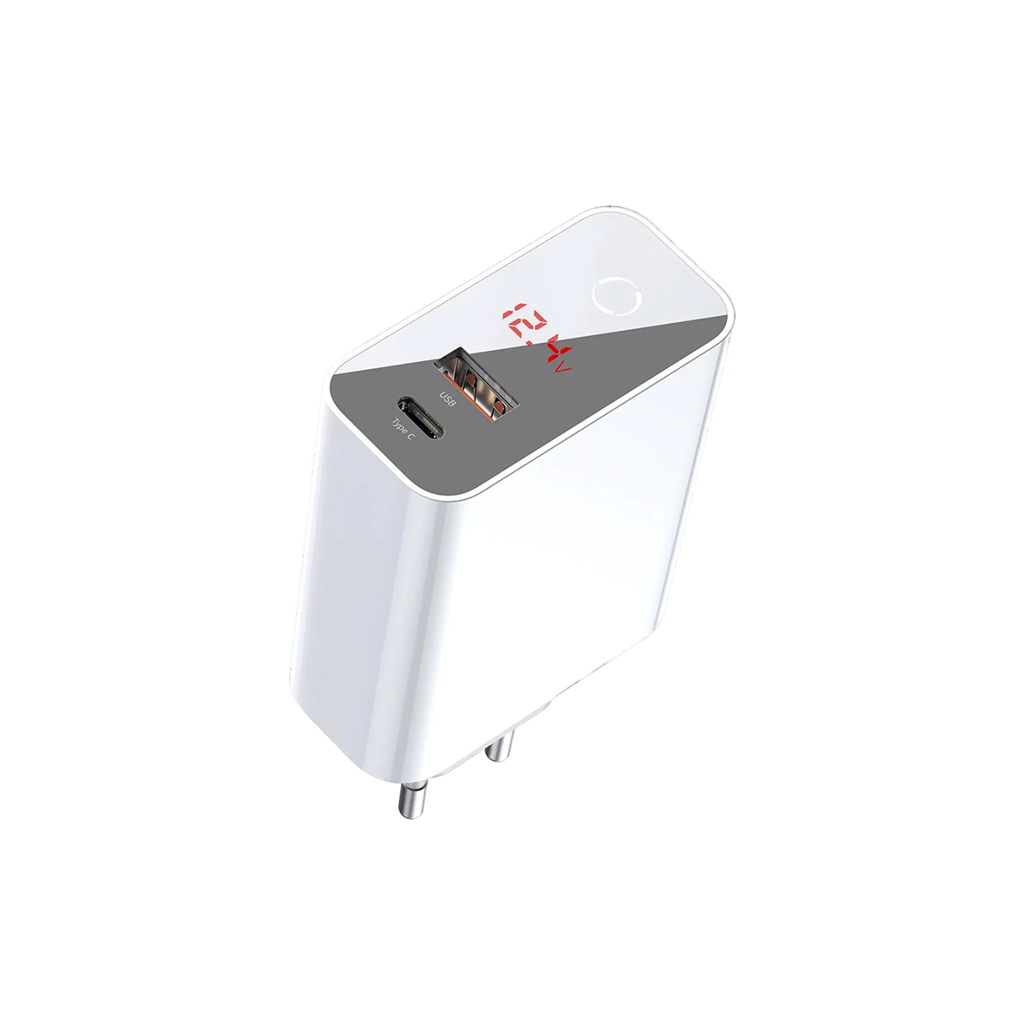 Baseus 45W USB + USB-C Travel Charger with Digital Display