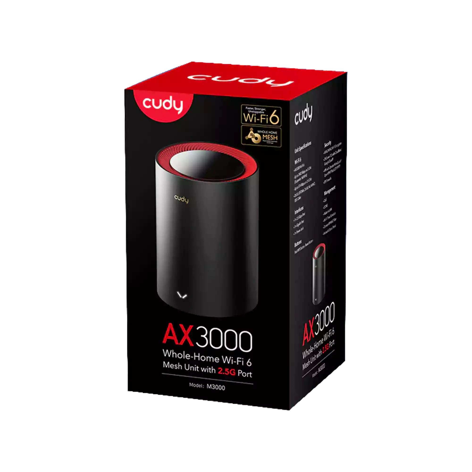 Cudy M3000 AX3000 Dual Band Wi-Fi Mesh Router (1 Pack)