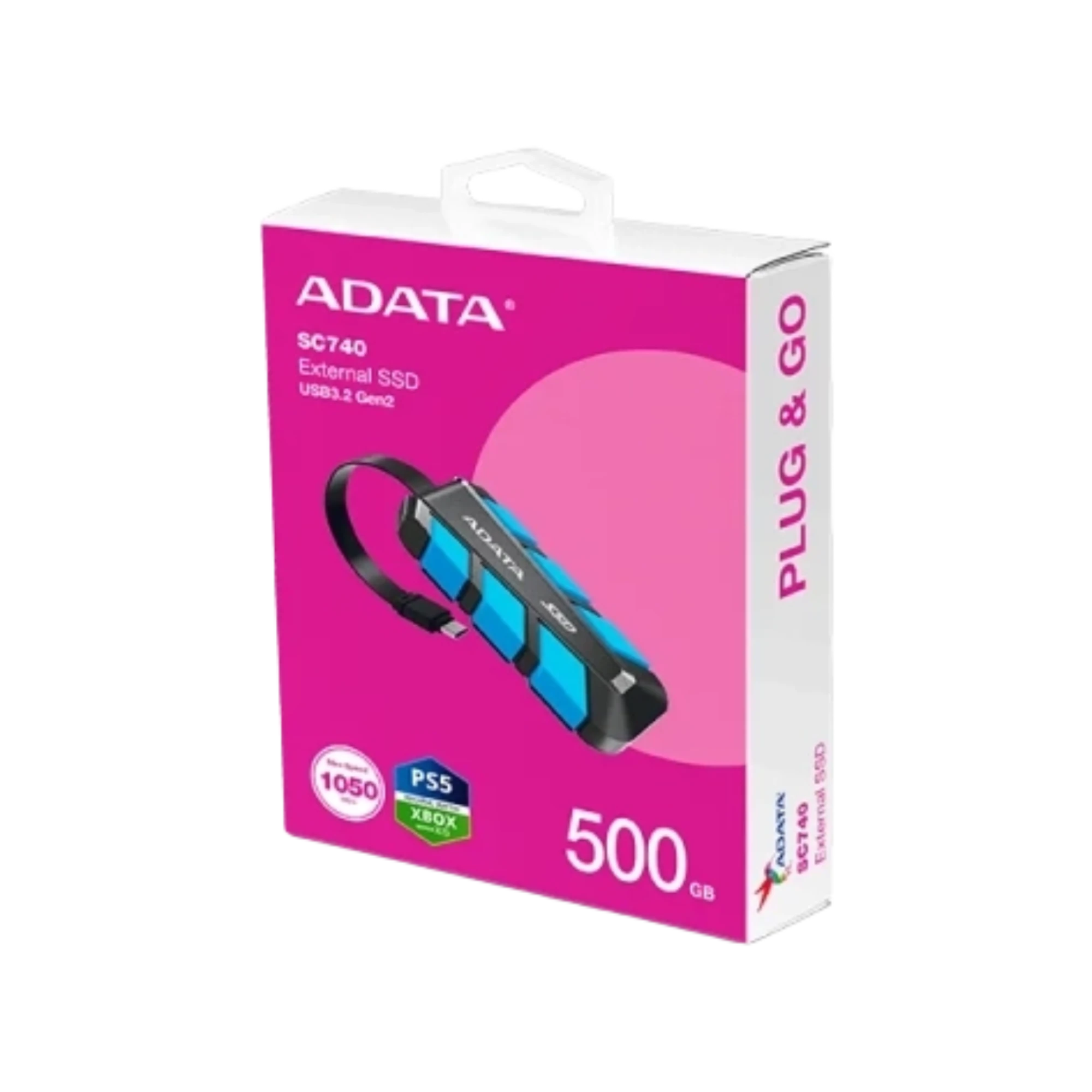 ADATA SC740 500GB Type-C External SSD
