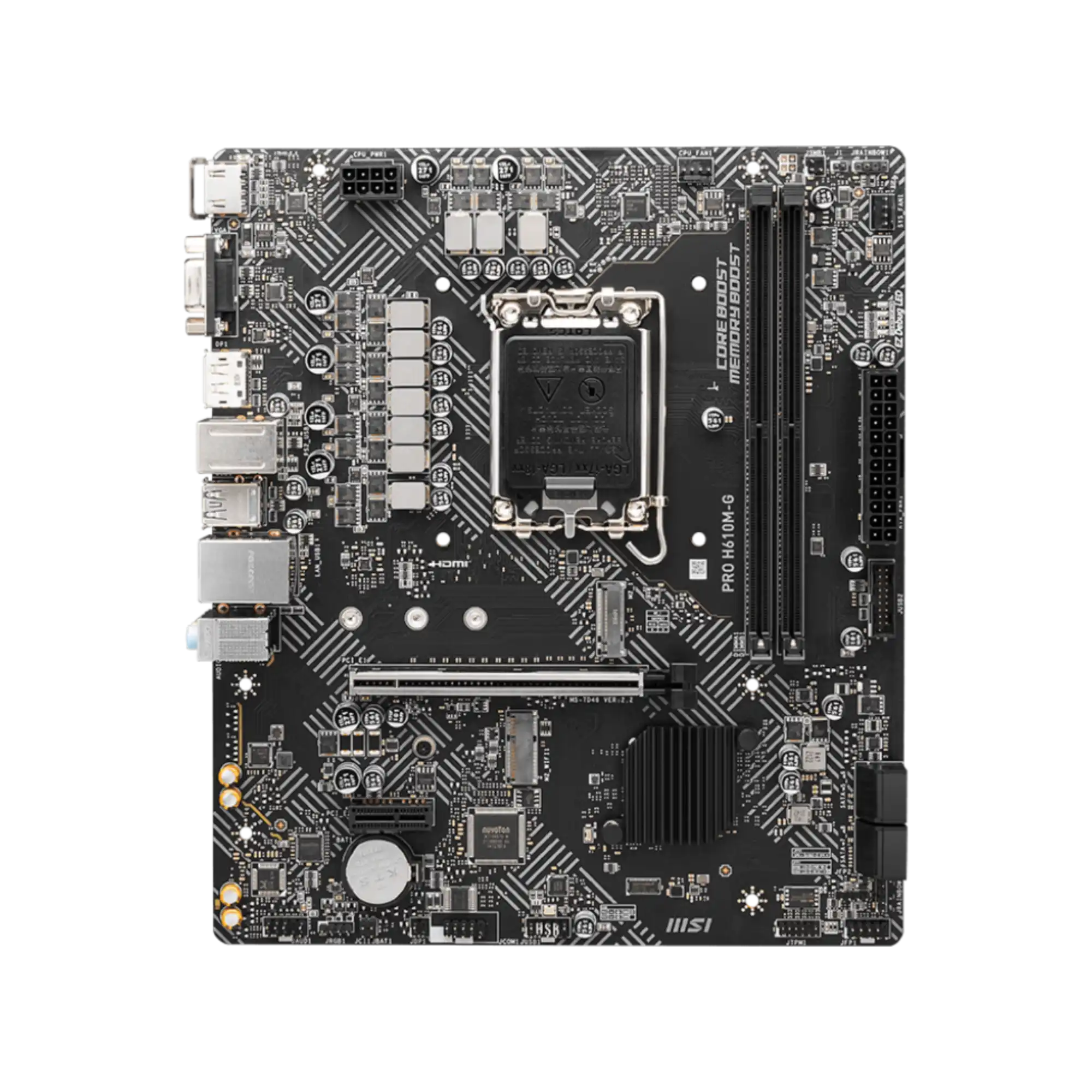 MSI PRO H610M-G DDR5 Micro-ATX Motherboard 