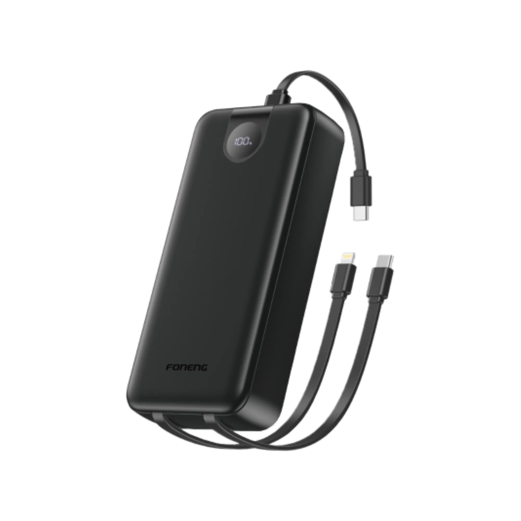 Foneng PX107 20000mAh 22.5W Power Bank with Built-In 3 Cables 
