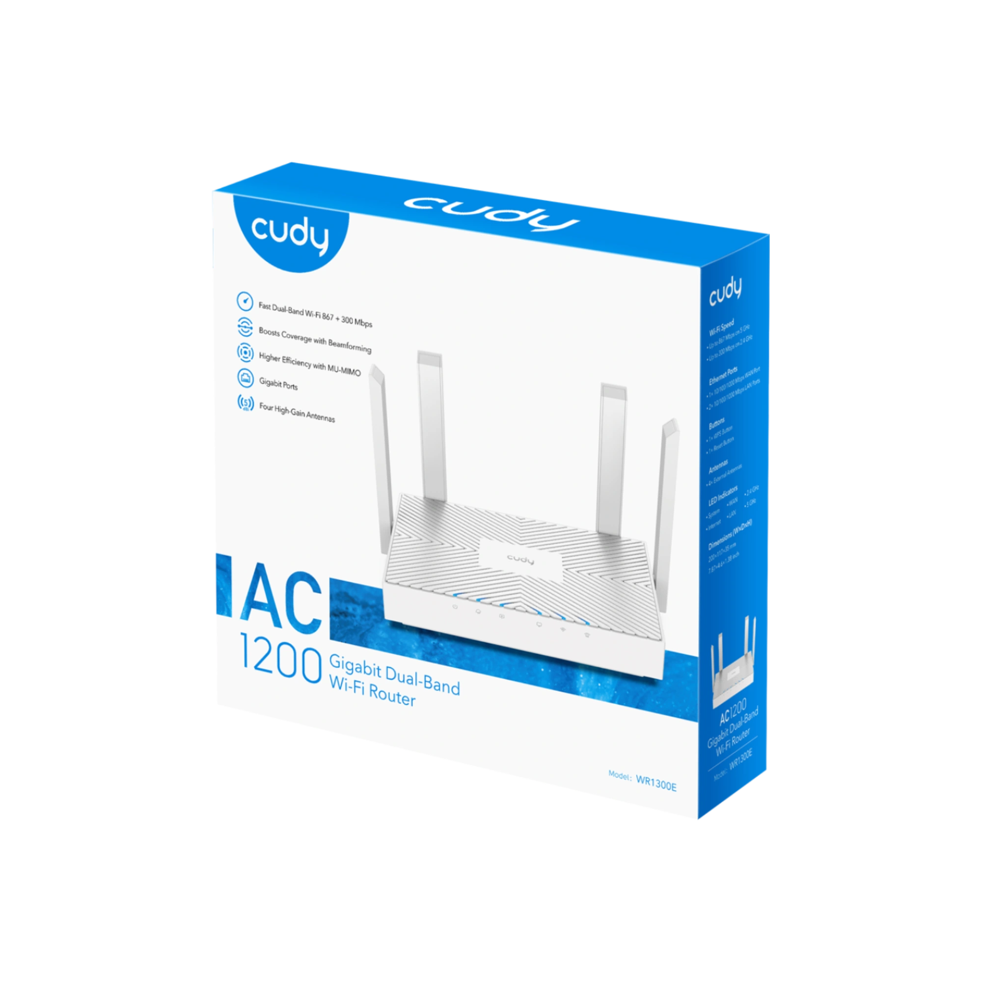 Cudy WR1300E AC1200 Dual Band Gigabit Wi-Fi Router