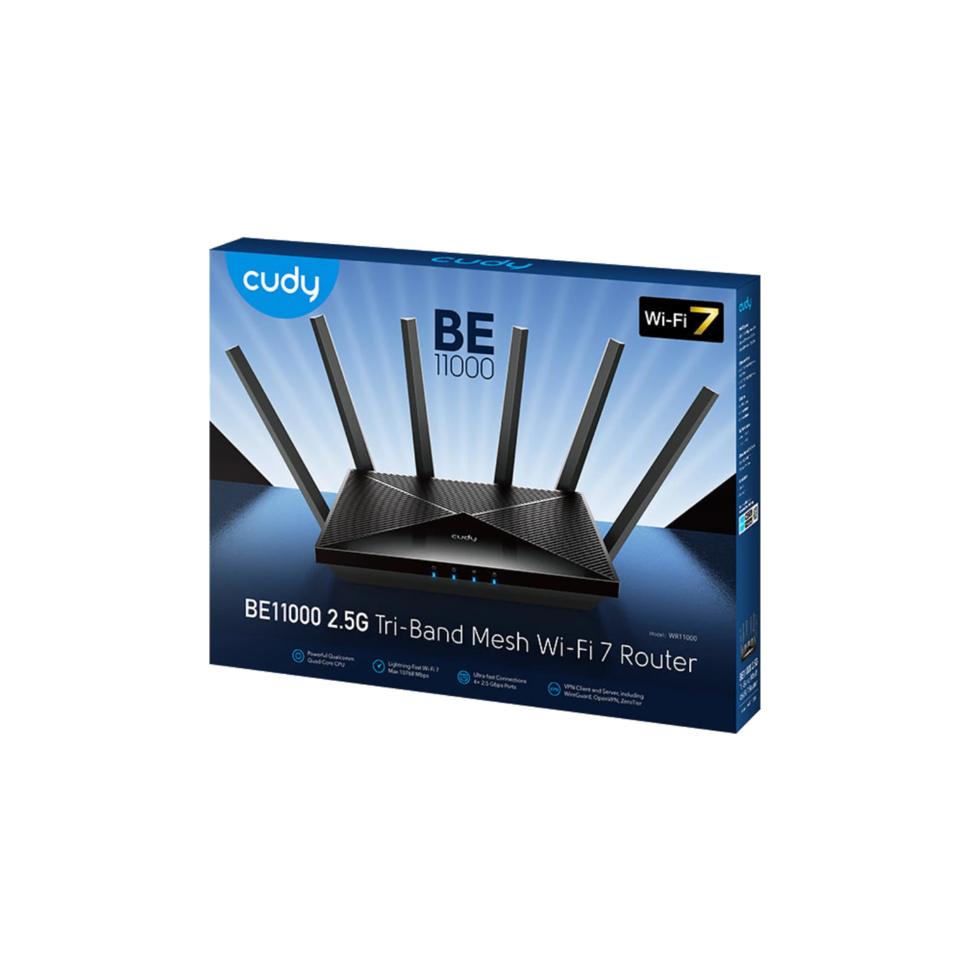 Cudy WR11000 BE11000 2.5G Tri-Band Wi-Fi 7 Mesh Router