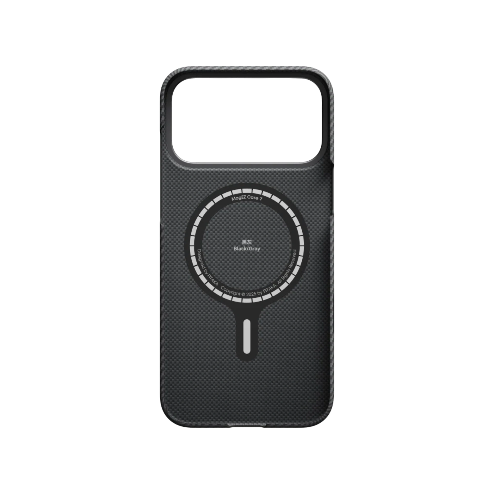 PITAKA Black/Grey Twill Ultra-Slim Case for iPhone 17 Pro/Max