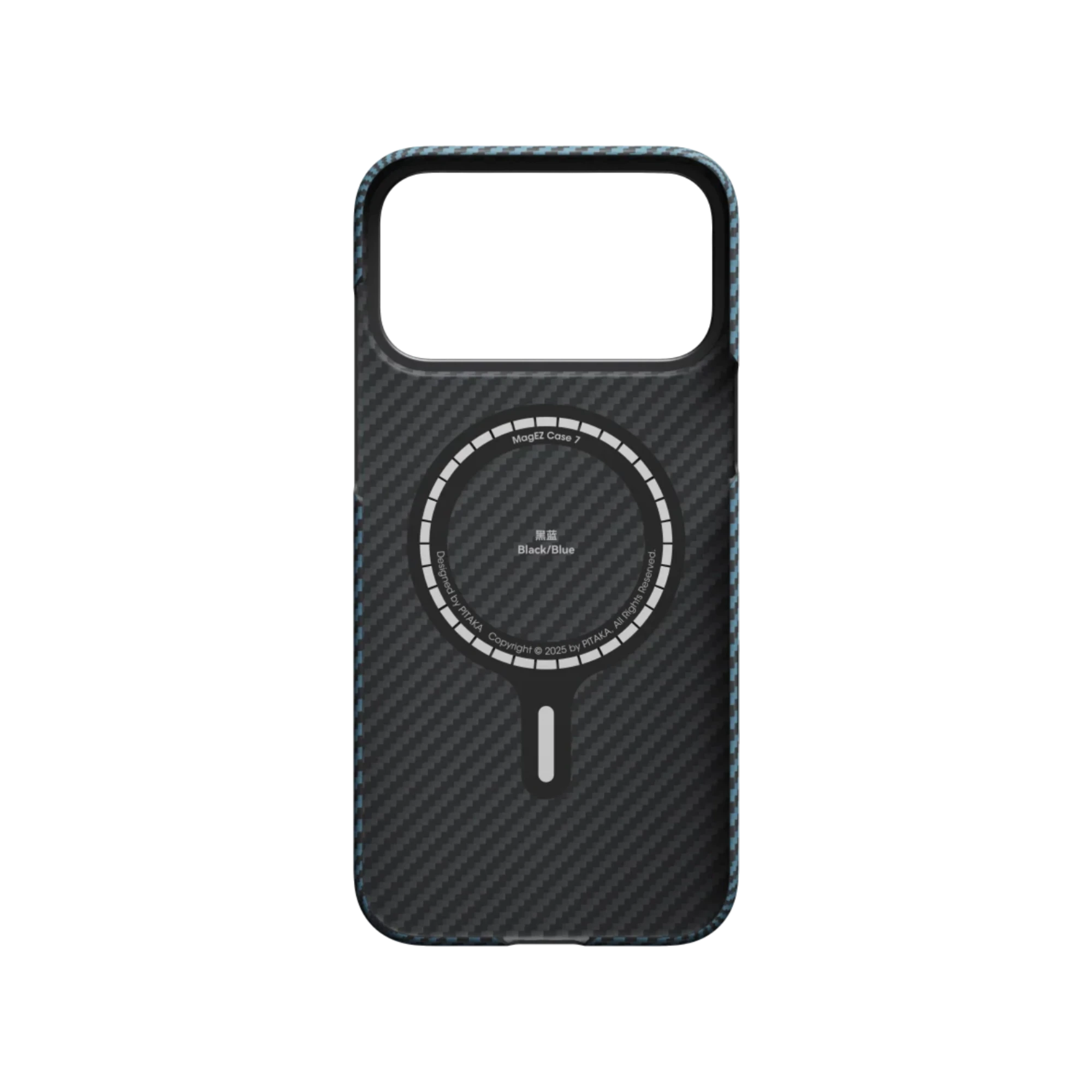 PITAKA Black/Blue Twill Ultra-Slim Case for iPhone 17 Pro/Max