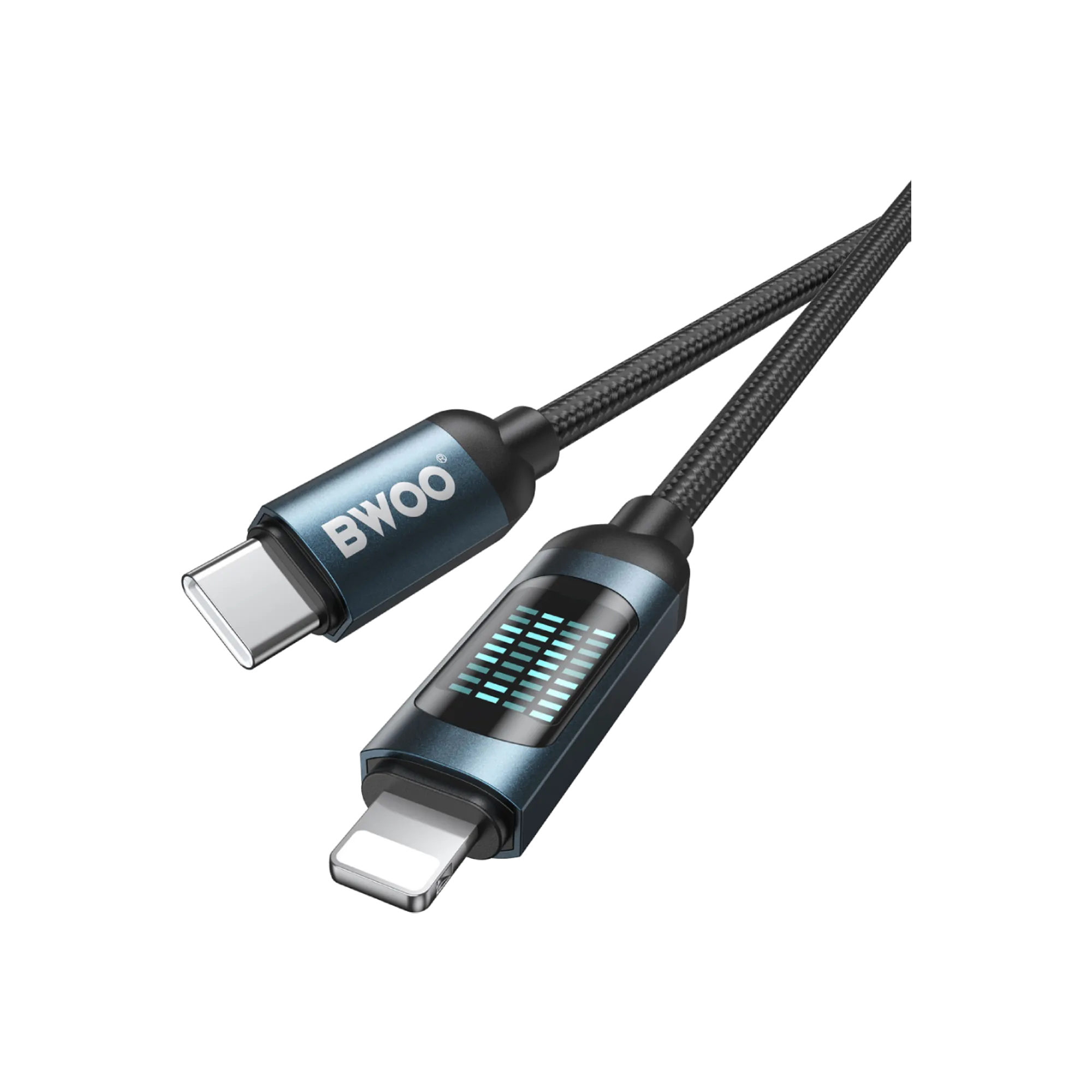 BWOO BO-X305 PD 27W Lightning Cable with LED display