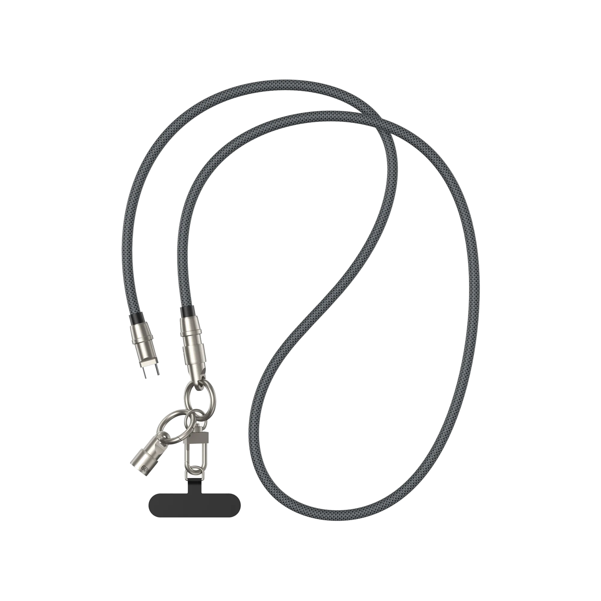 BWOO BO-X310 60W USB-C Cable with Built-in Lanyard