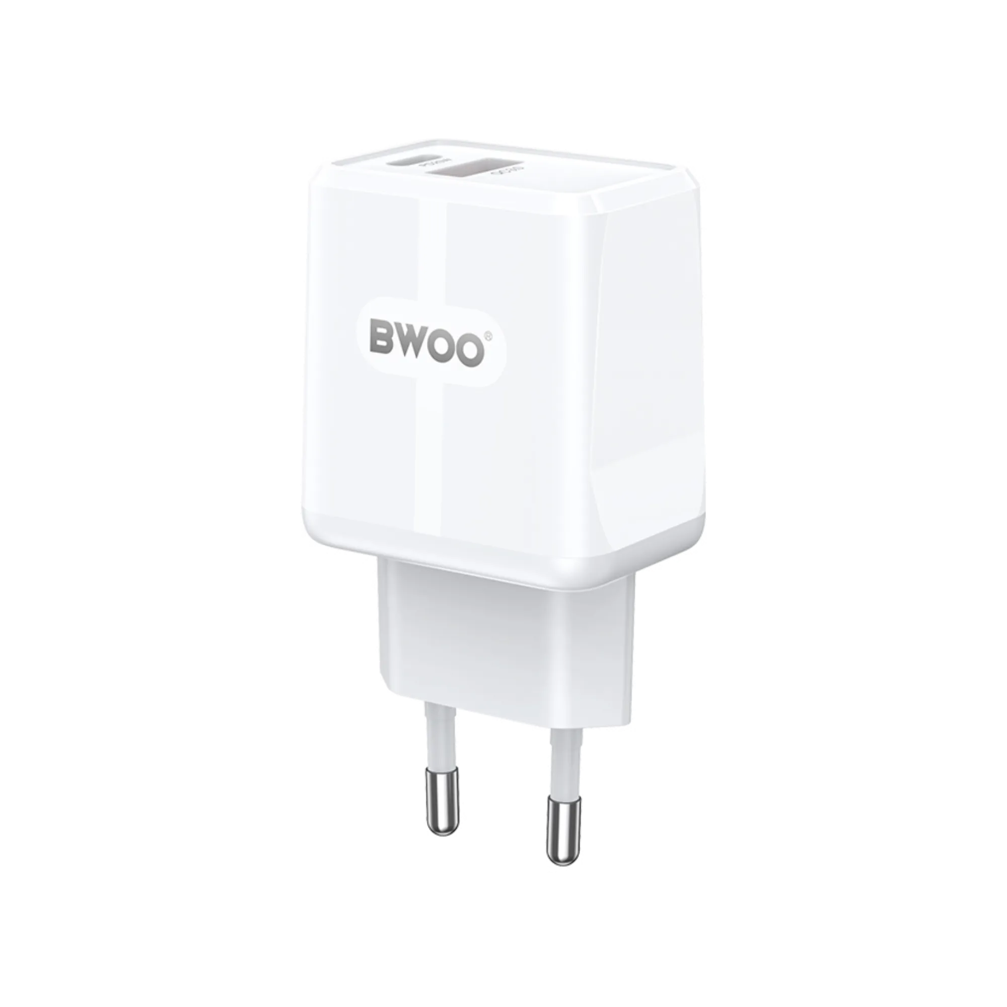 BWOO BO-CDA170 PD 20W USB-A + USB-C Fast Charging Adapter 