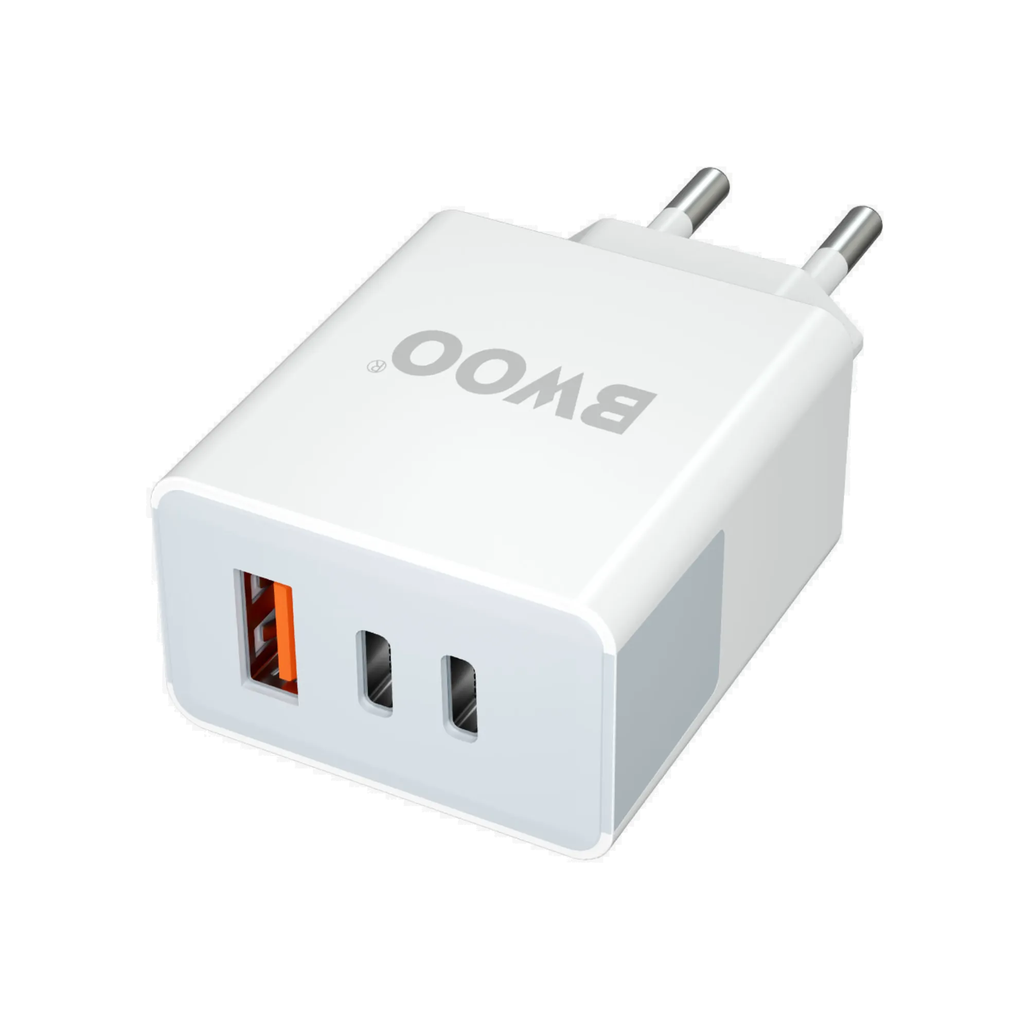 BWOO BO-CDA133 3 in 1 USB C+USB A 40W Phone Fast Wall Charging Adapter