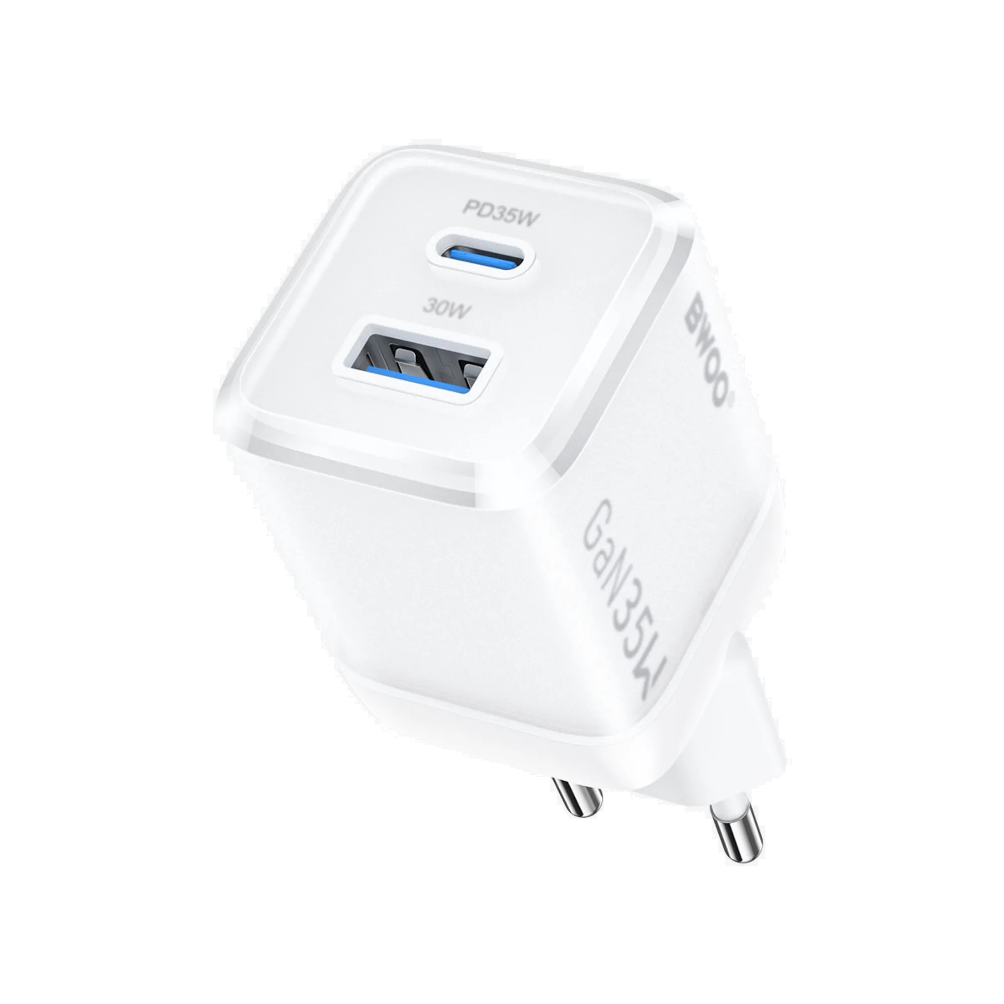 BWOO BO-CDA222 35W USB-C Dual ports GaN Charger 