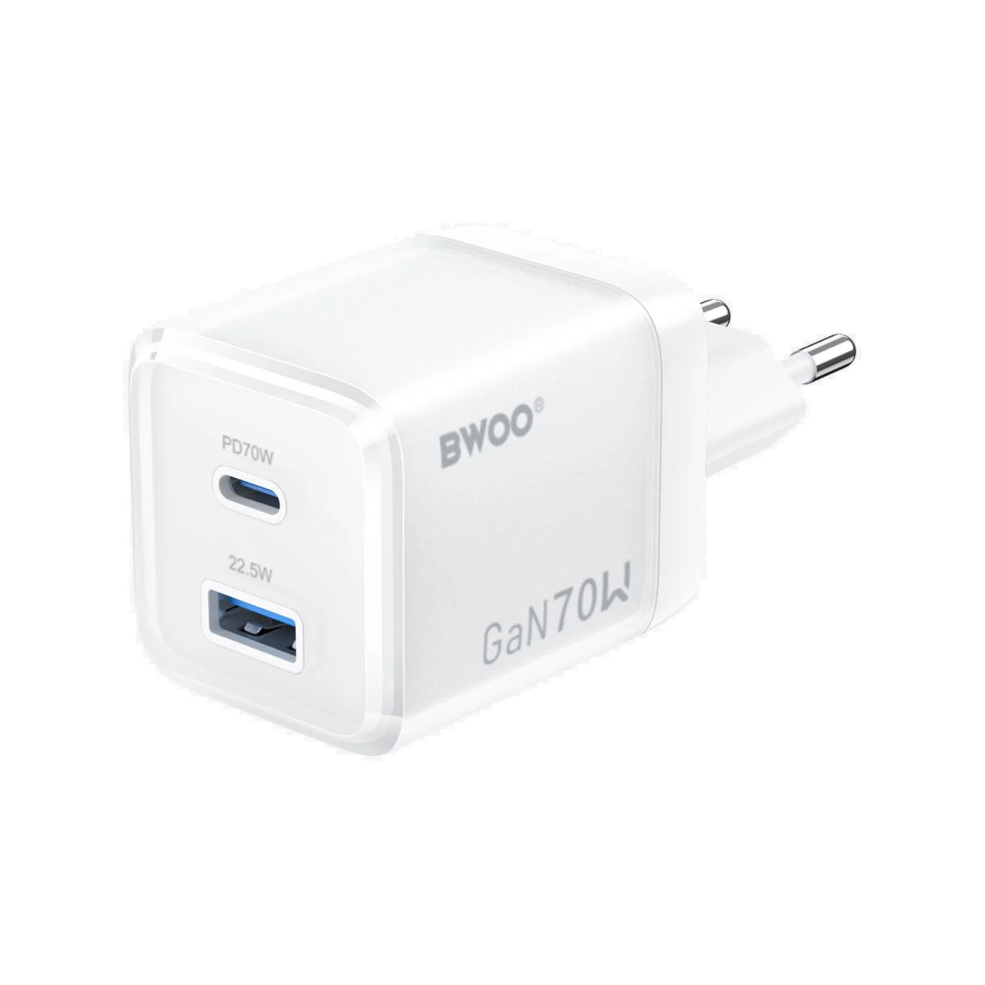 BWOO BO-CDA224 70W USB-C Dual ports GaN Charger