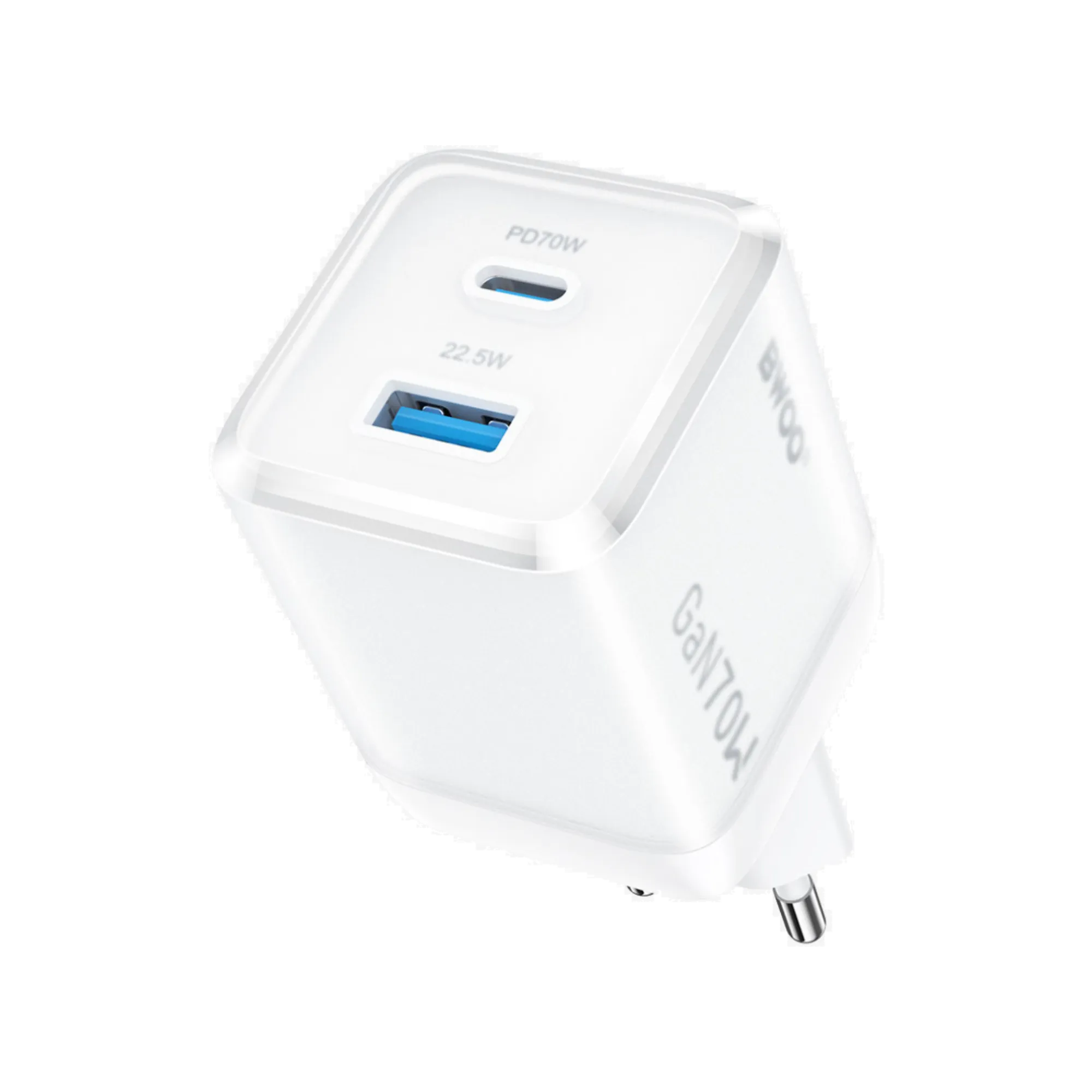 BWOO BO-CDA224 70W USB-C Dual ports GaN Charger