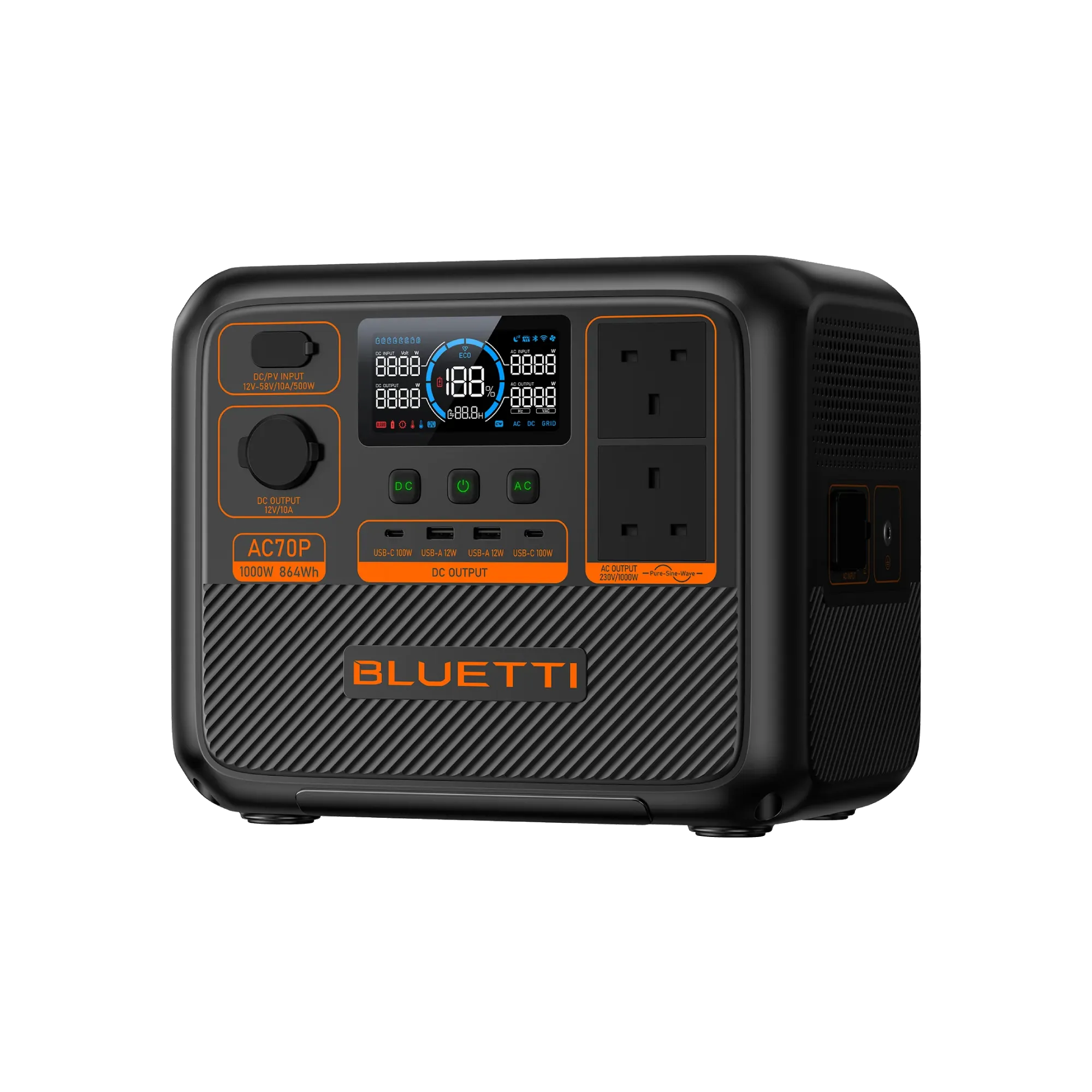 BLUETTI AC70P 1000W Portable Power Station