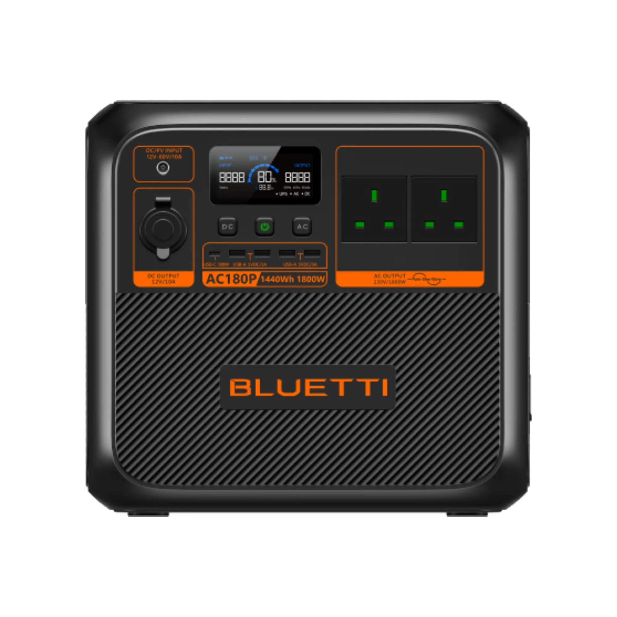 BLUETTI AC180P 1,800W 1,440Wh Solar Portable Power Station 