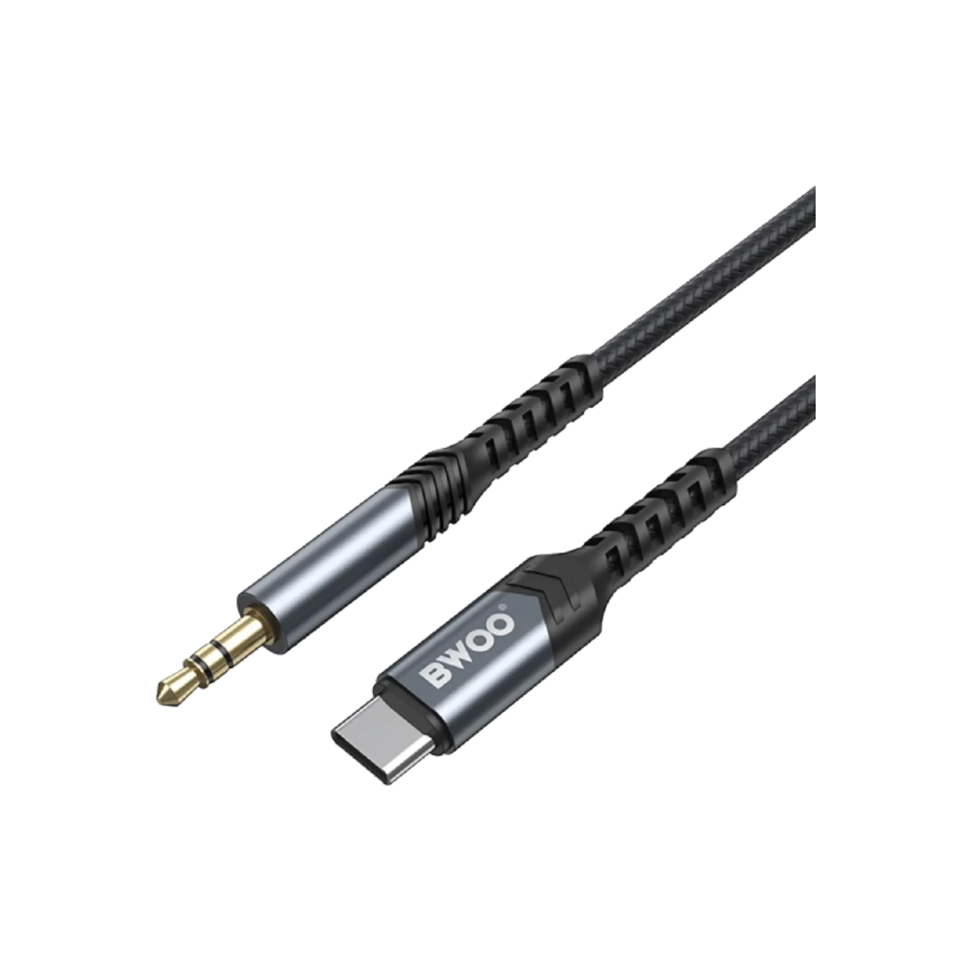 BWOO BO-AUX066 1.2 Meter 3.5mm to Type-C Audio Converter