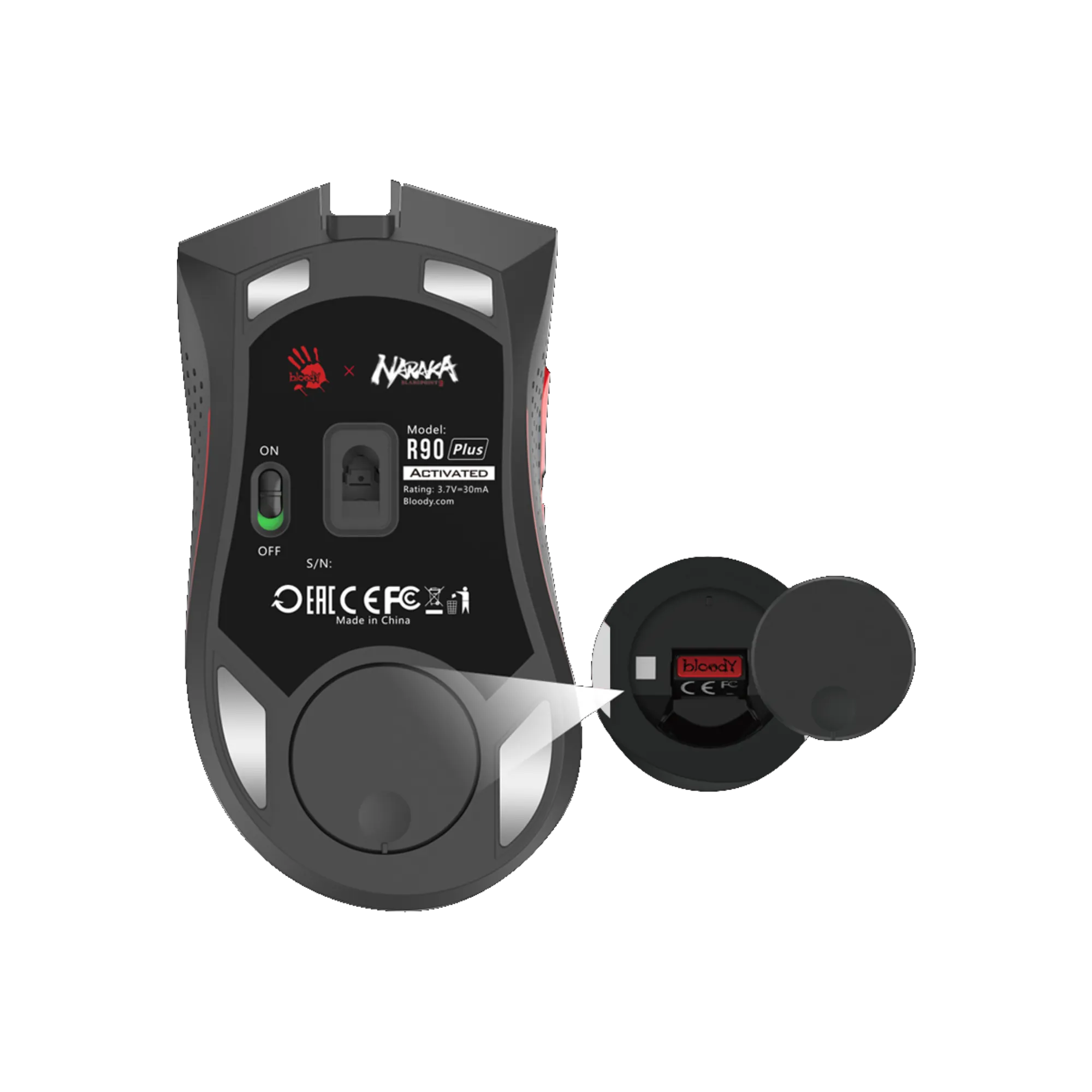 A4TECH Bloody R90 Plus Naraka Wireless Gaming Mouse