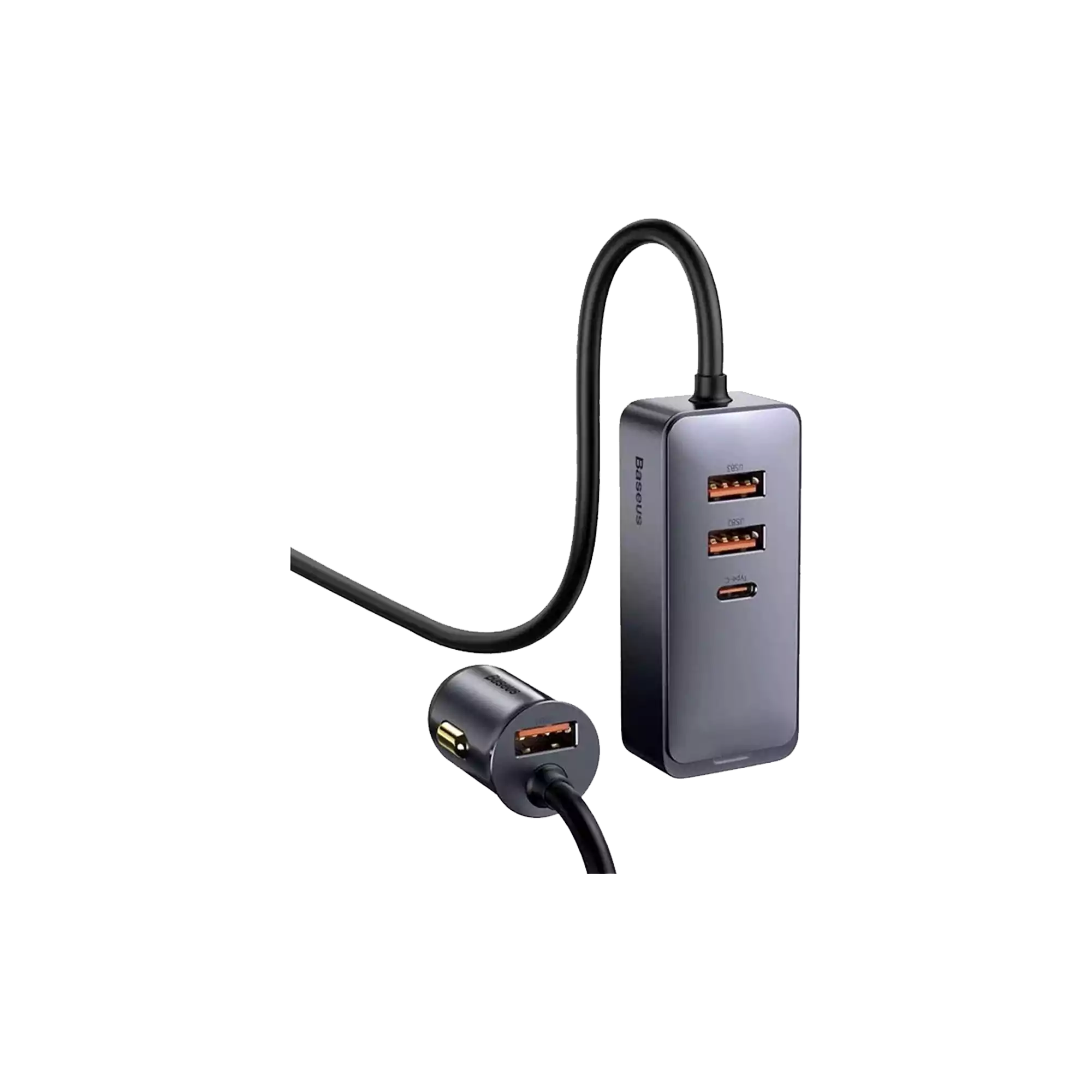 Baseus Share Together PPS Multi-port Fast Charging Car Charger with Extension Cable 