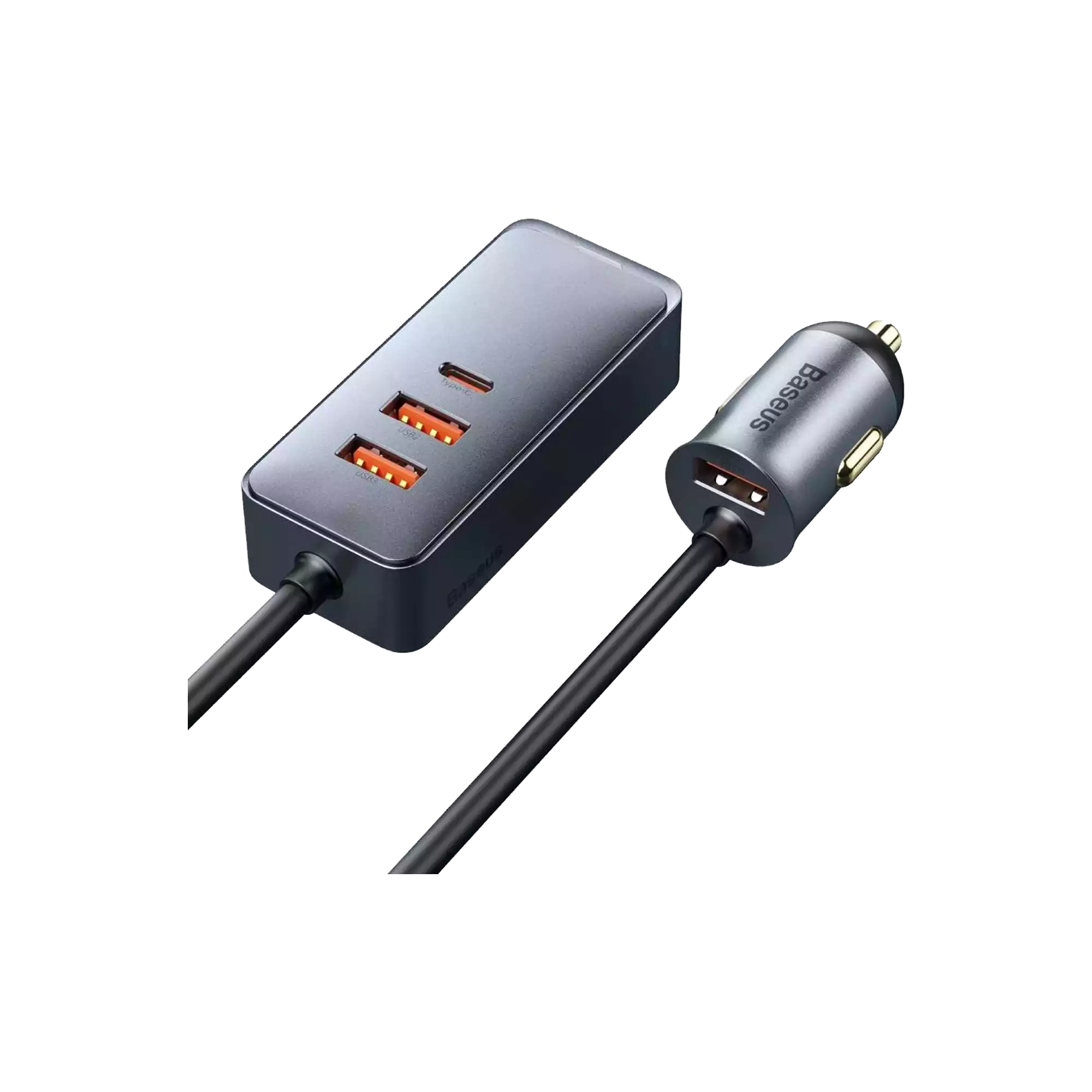 Baseus Share Together PPS Multi-port Fast Charging Car Charger with Extension Cable