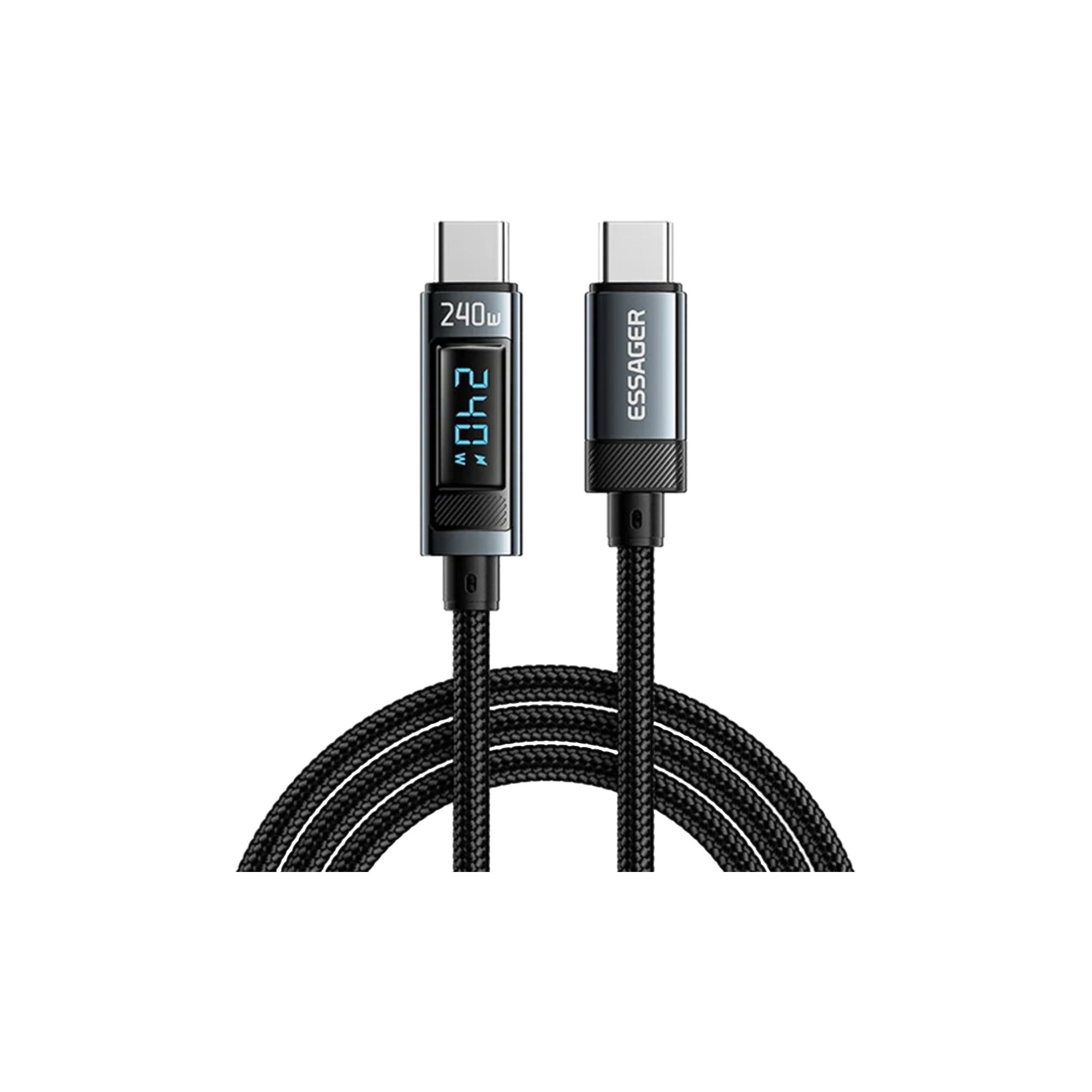 ESSAGER ES-X47 PD 240W Digital Display Type-C Cable with E-Marker Chip 