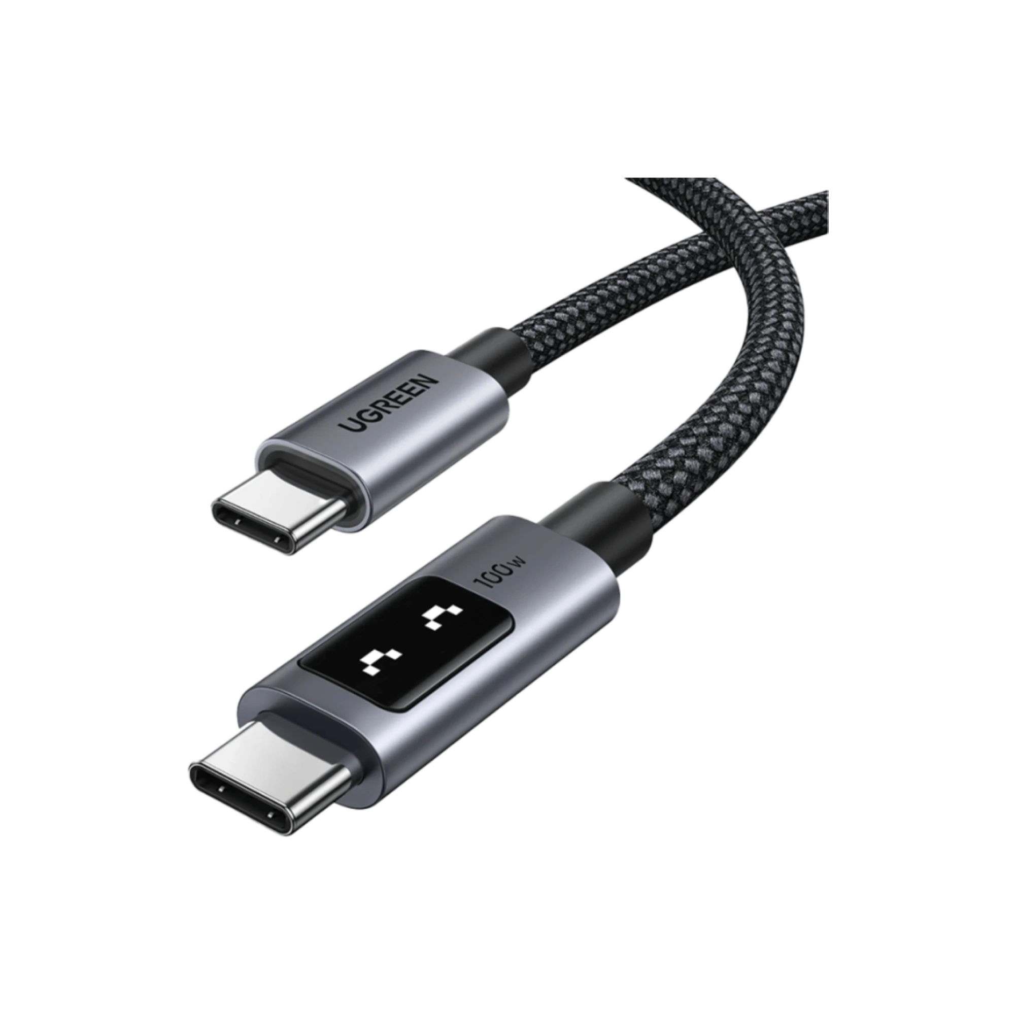 UGREEN Uno 100W USB-C to USB-C Cable with LED Display