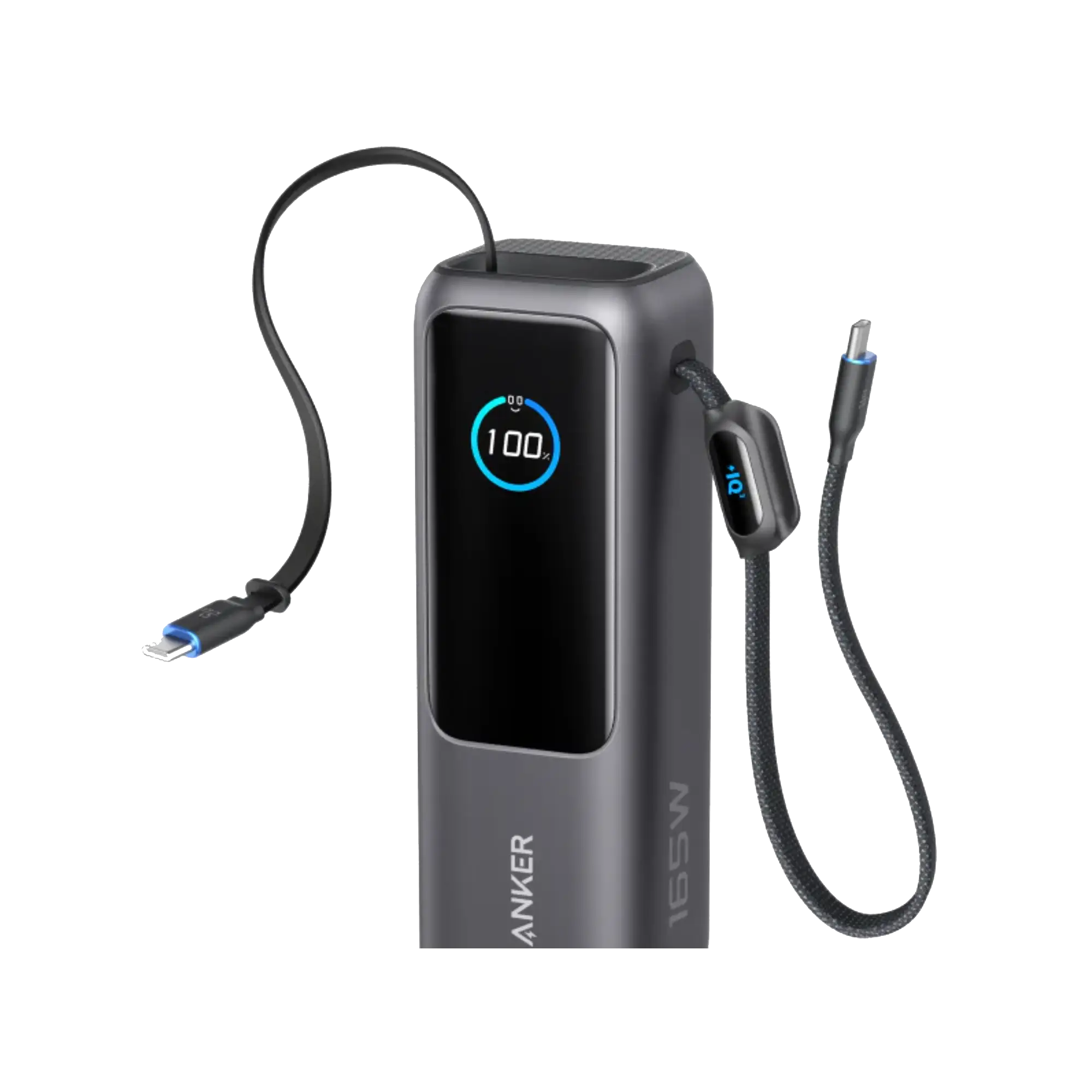 Anker 25000mAh 165W Laptop Power Bank, Built-In and Retractable Cables